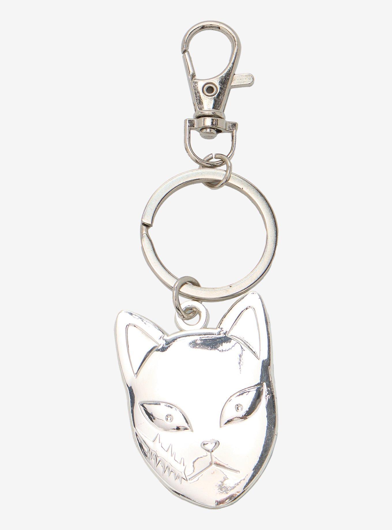 Demon Slayer: Kimetsu No Yaiba Sabito Mask Metal Key Chain, , hi-res