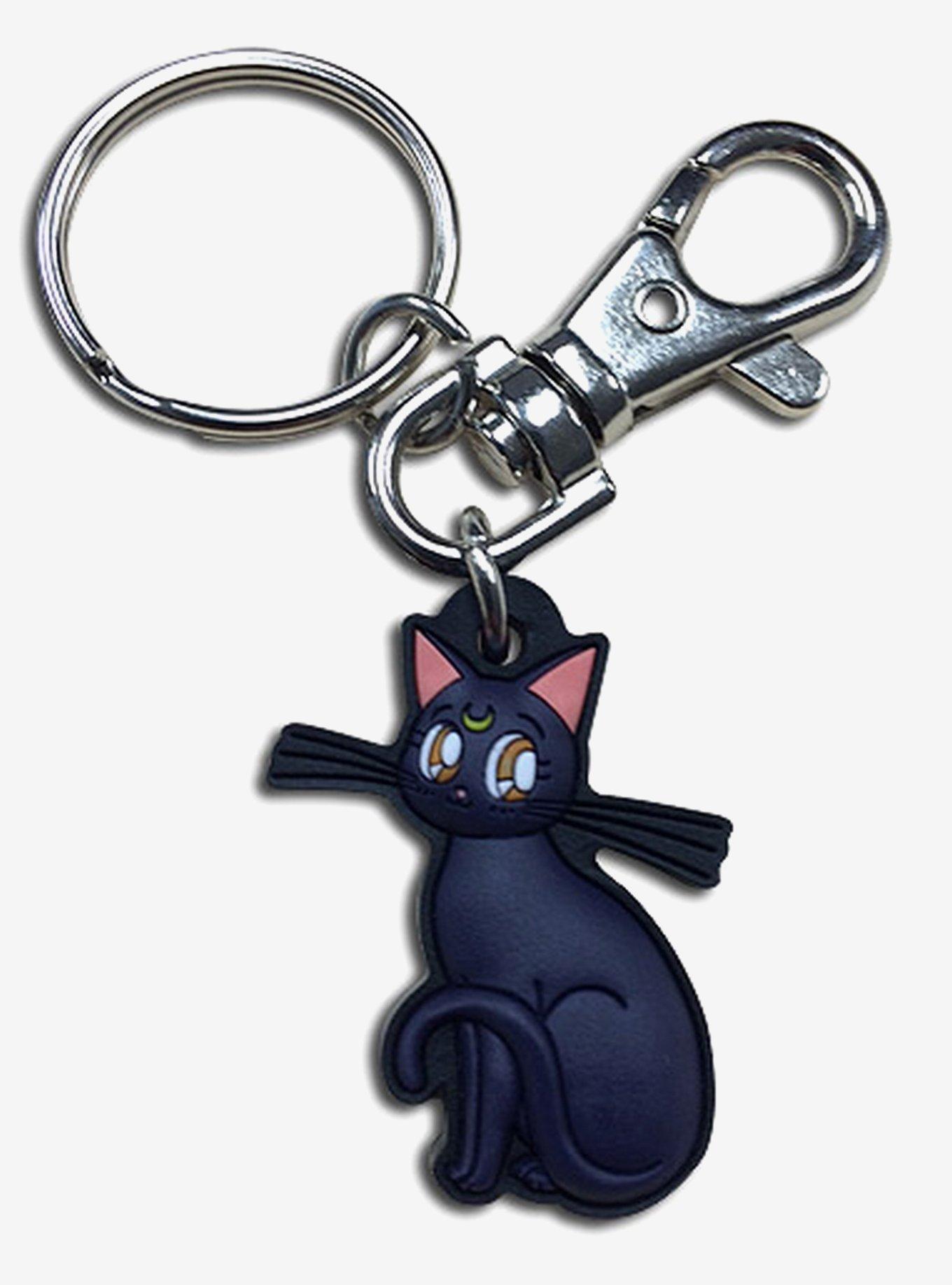 Pretty Guardian Sailor Moon Luna Sitting Key Chain, , hi-res