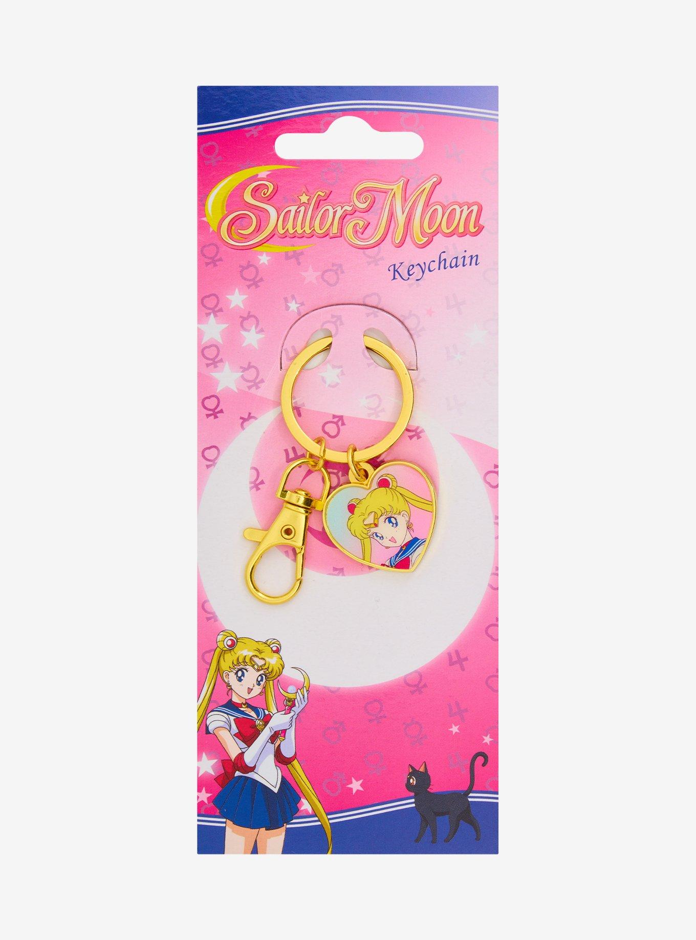 Pretty Guardian Sailor Moon Heart Charm Key Chain, , hi-res
