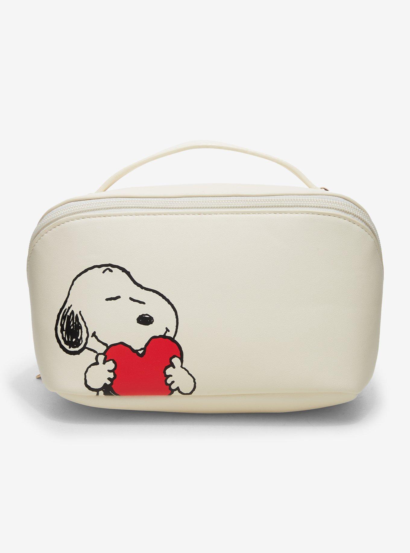 Peanuts Snoopy Heart Cosmetic Bag &mdash; BoxLunch Exclusive, , hi-res