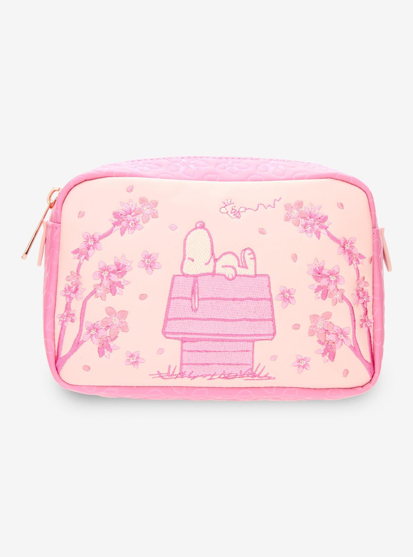 Loungefly Peanuts Snoopy Cherry Blossom Cosmetic Bag — BoxLunch Exclusive