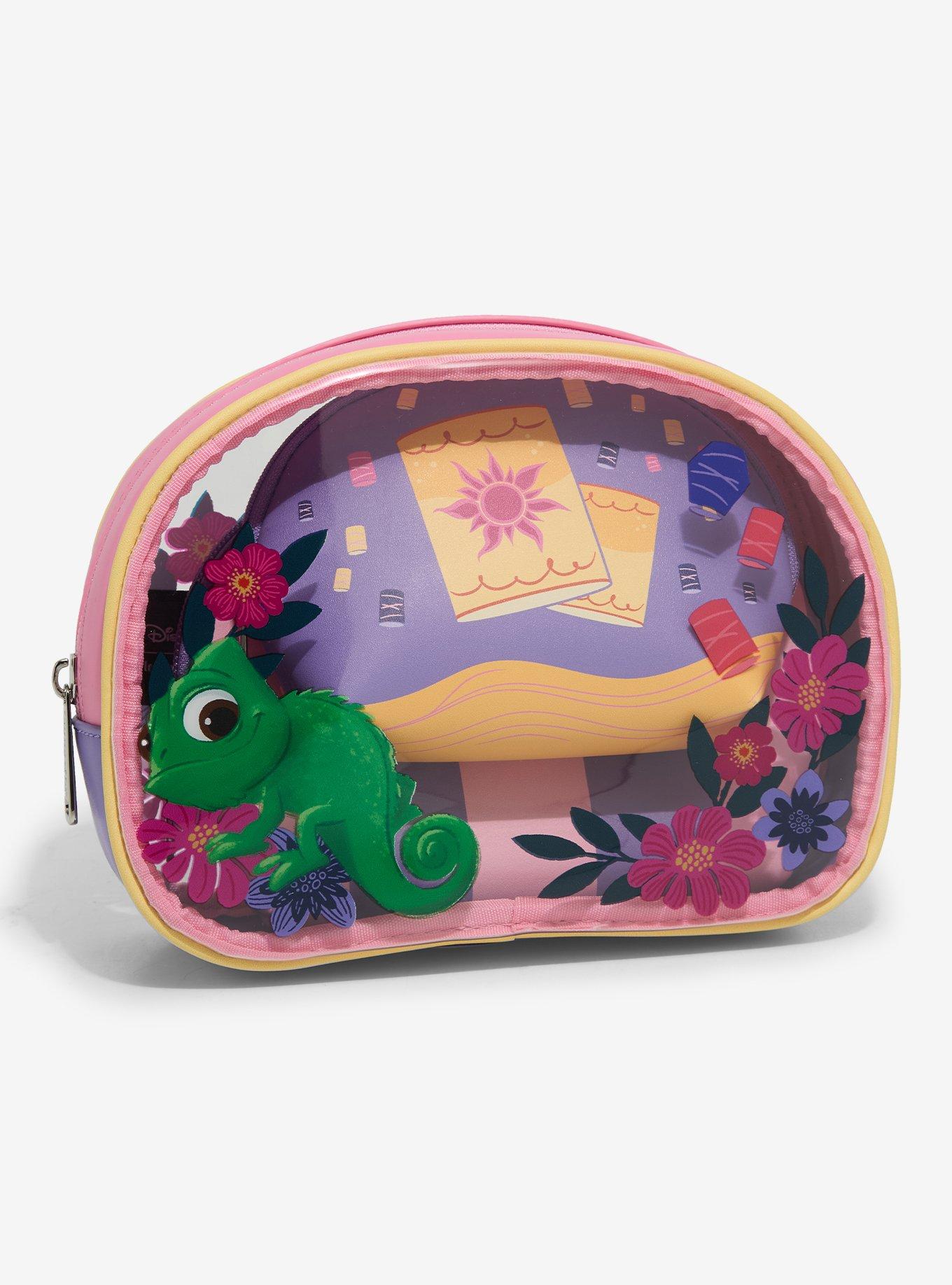 Loungefly Disney Tangled Pascal Floral Cosmetic Bag Set - BoxLunch Exclusive, , hi-res