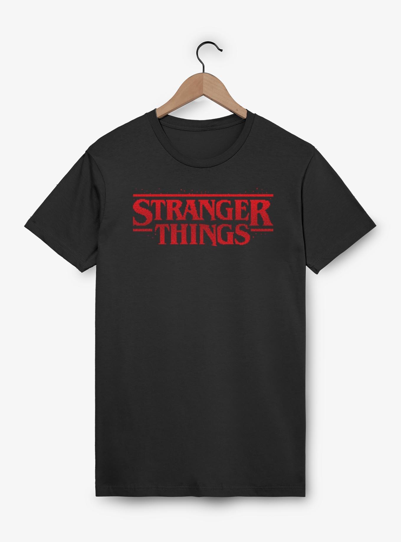 Stranger Things Red 8 Bits Logo T-Shirt, , hi-res