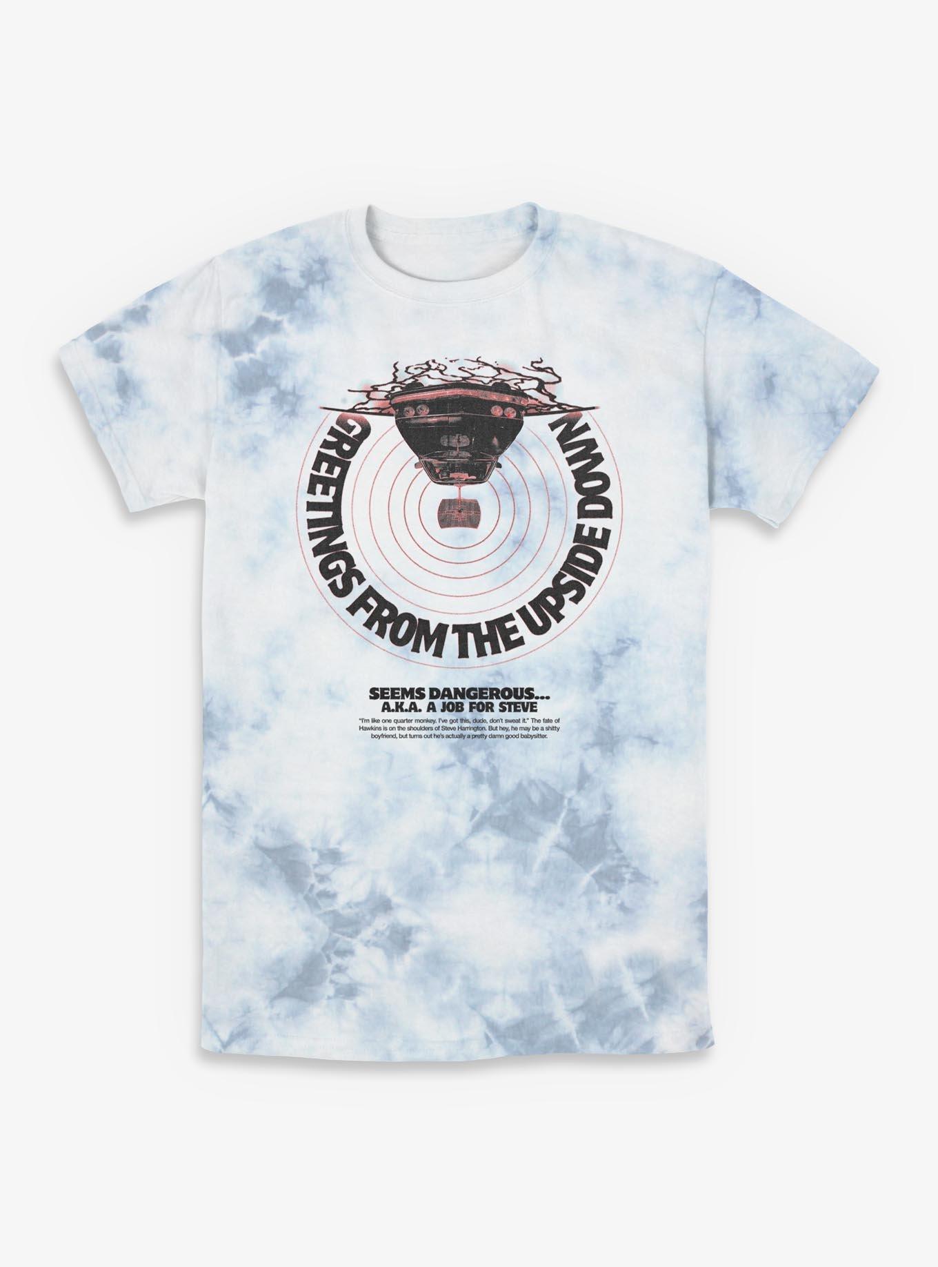 Stranger Things Greetings From The Upside Down Tie-Dye T-Shirt, , hi-res