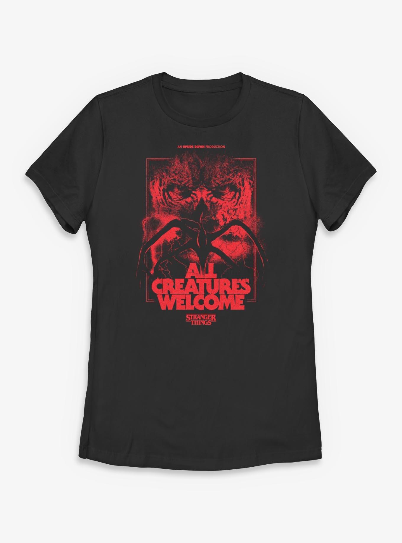 Stranger Things All Creatures Welcome Womens T-Shirt, , hi-res