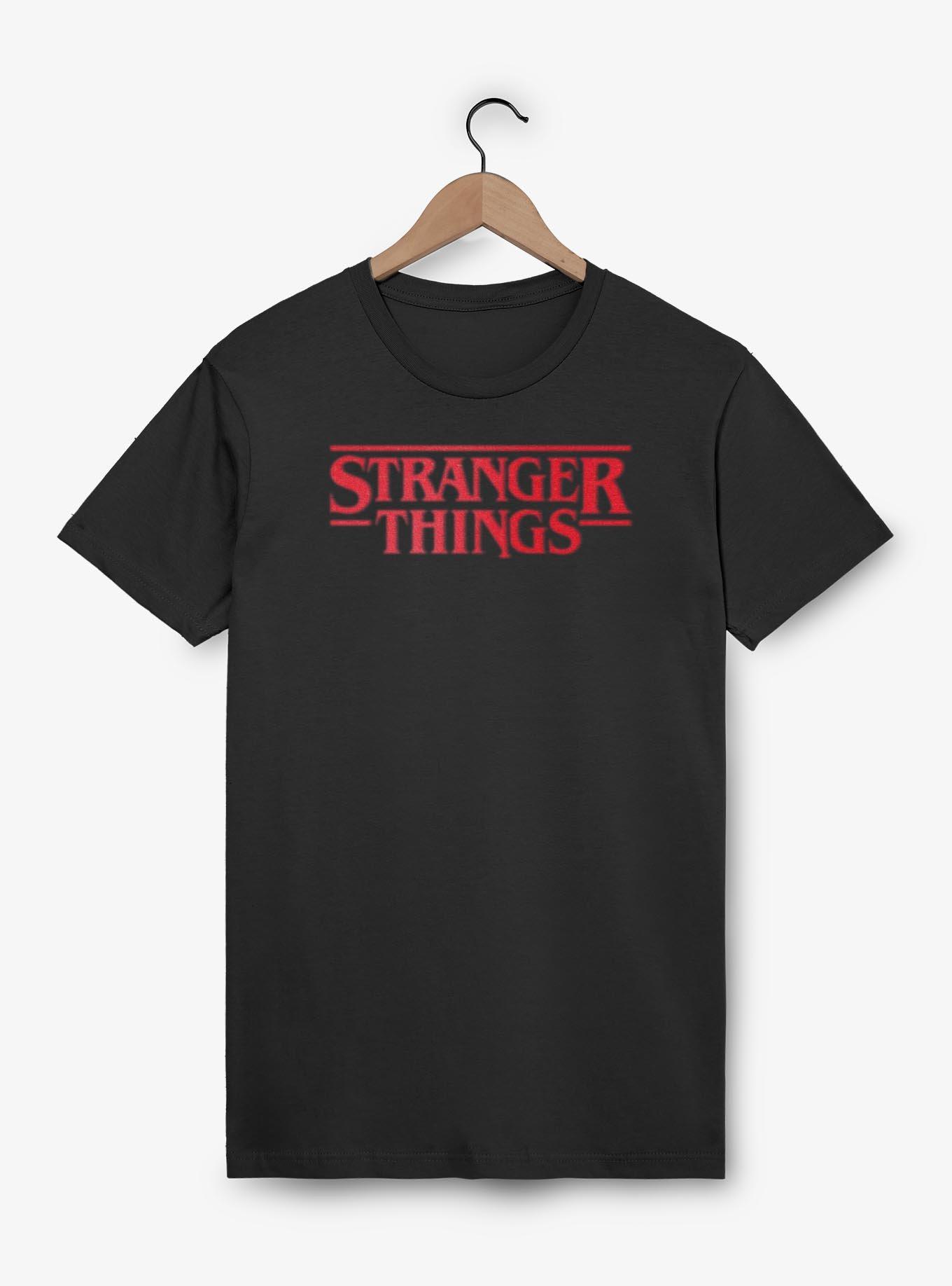 Stranger Things Logo T-Shirt, BLACK, hi-res