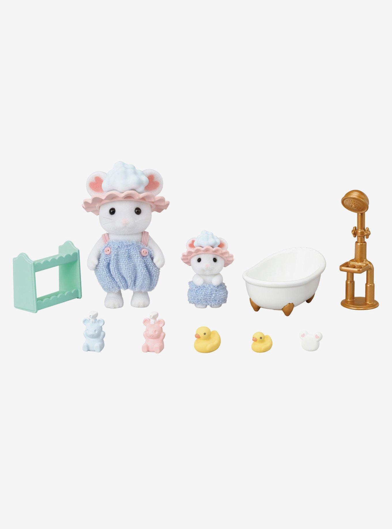 Calico Critters Bathtime Bubble Siblings Figure Set, , hi-res