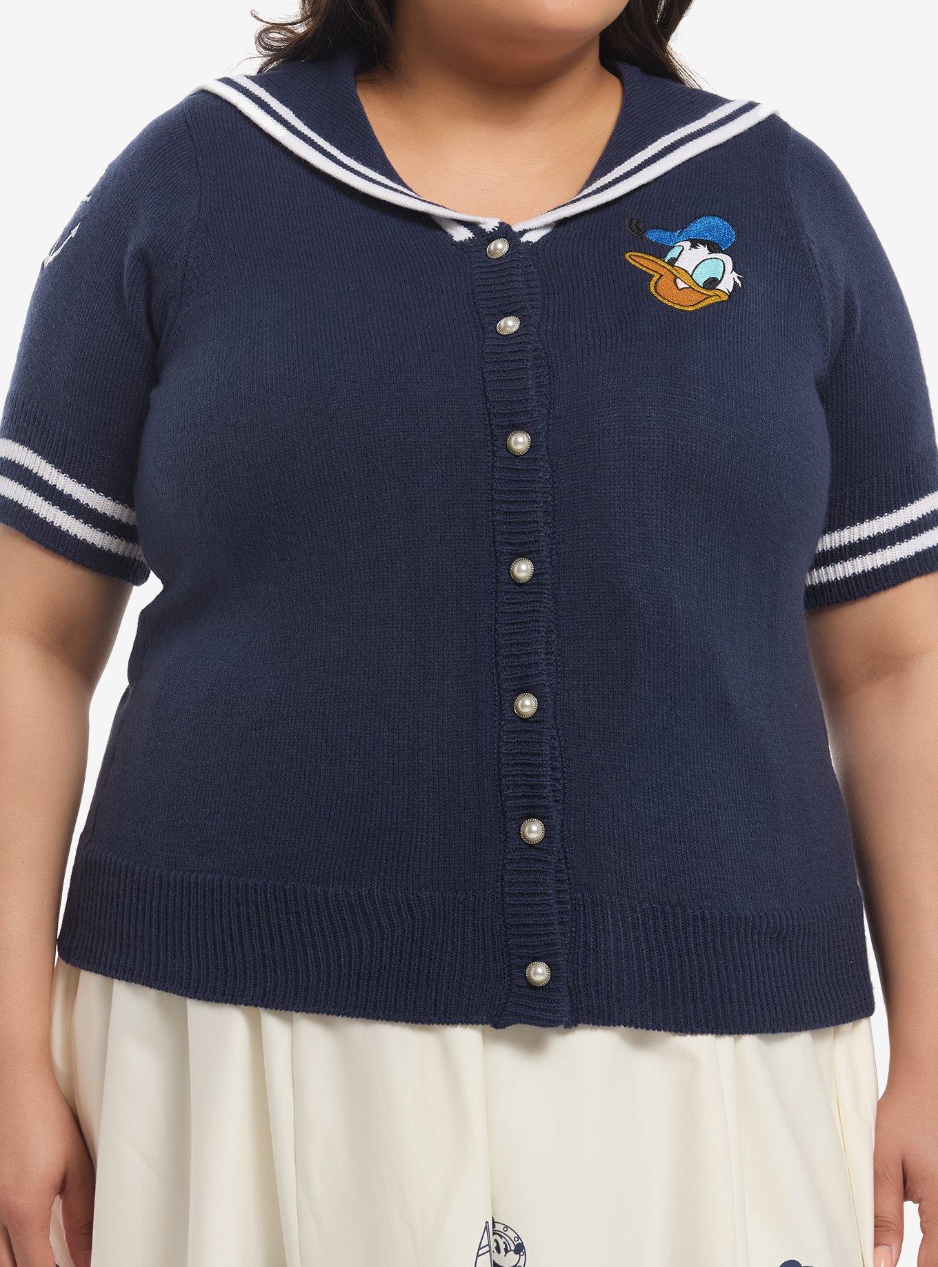 Her Universe Disney Donald Duck Knit Sailor Cardigan Plus Size Her Universe Exclusive, , hi-res