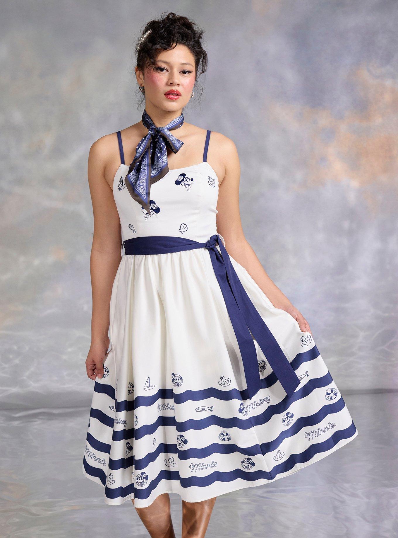 Her Universe Disney Mickey Mouse & Minnie Mouse Nautical Dress Her Universe Exclusive, , hi-res