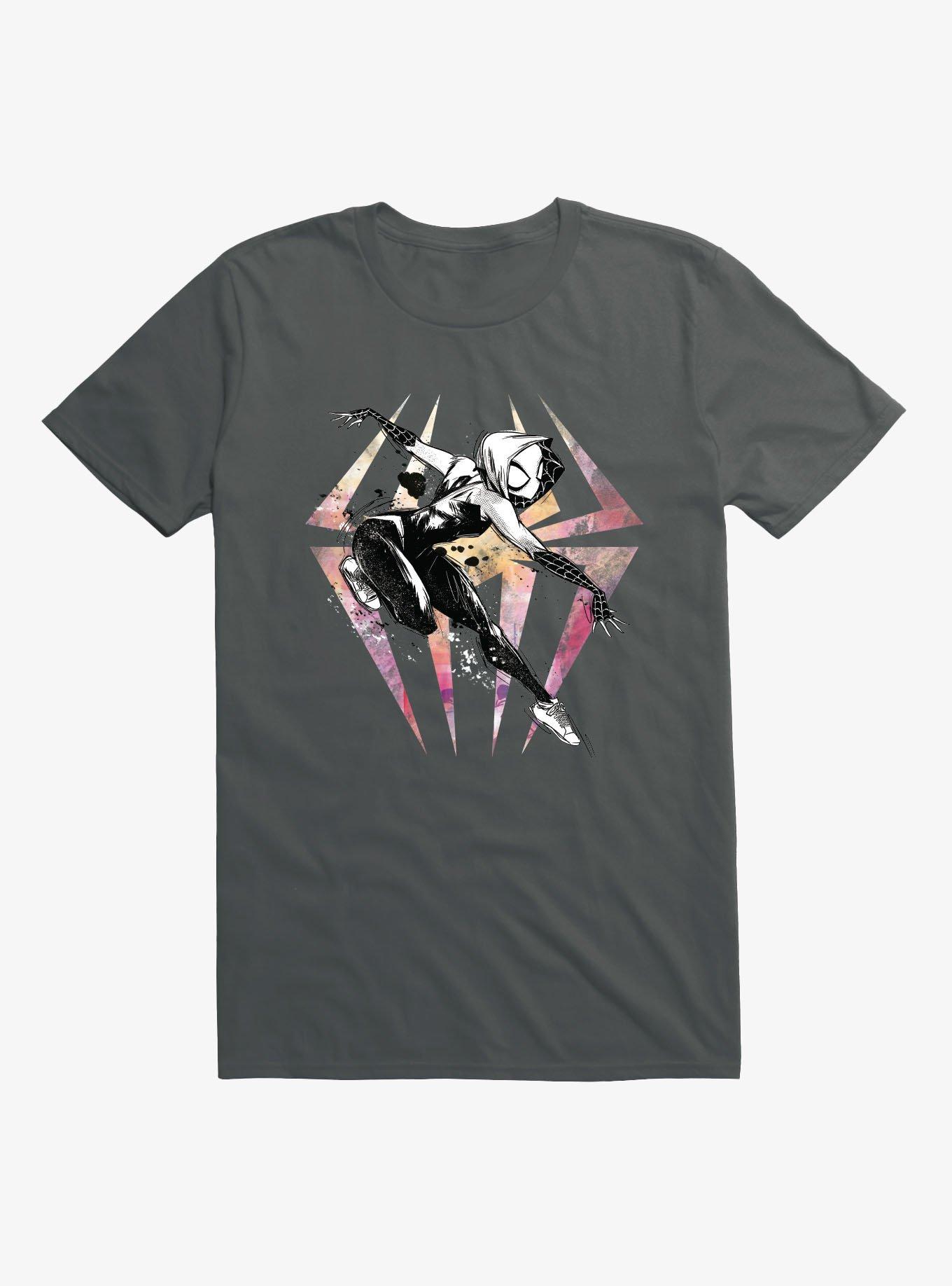Marvel Spider-Gwen Pastel Logo T-Shirt Hot Topic Exclusive, , hi-res