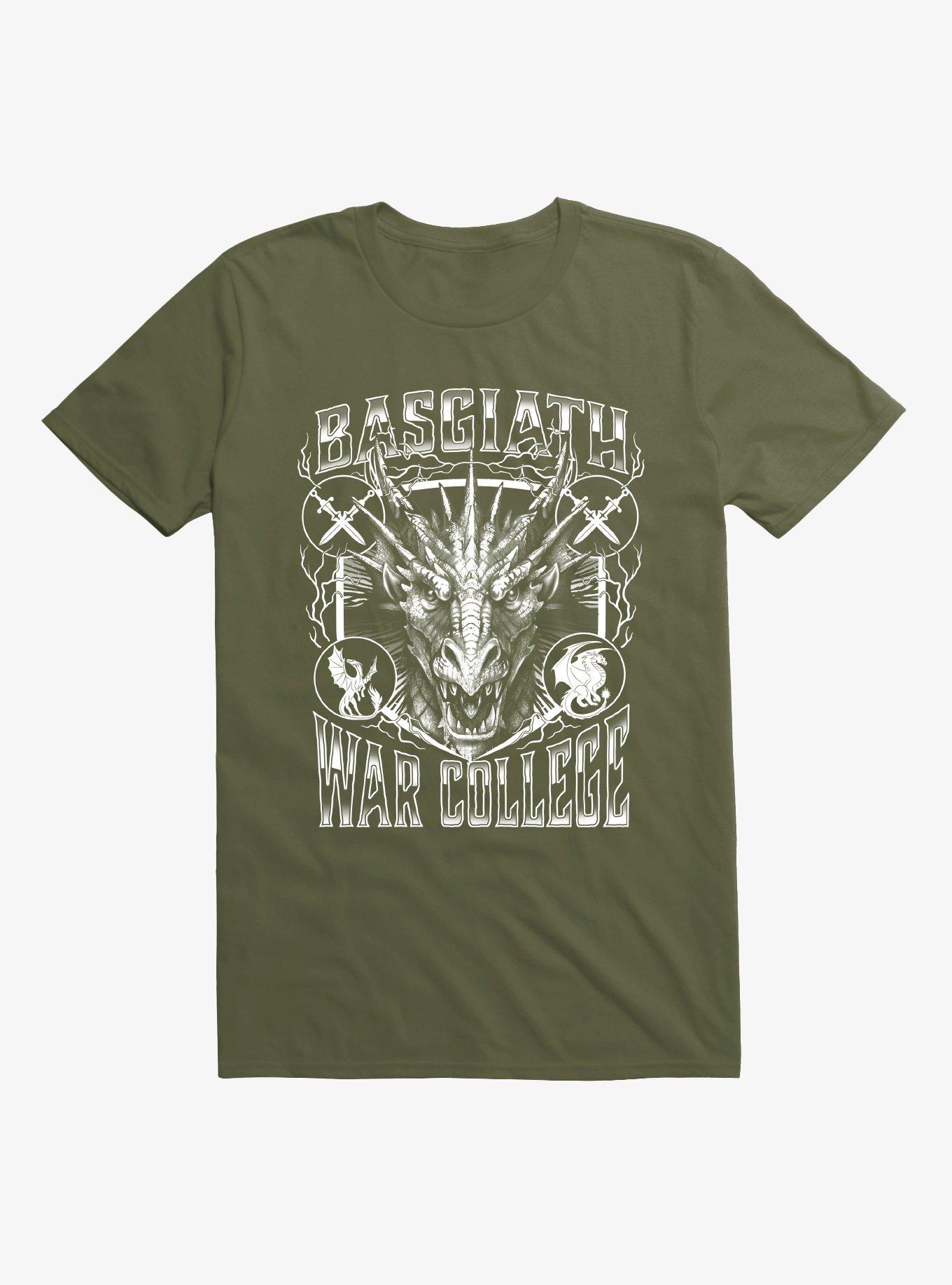Fourth Wing Basgiath War College Dragon Head T-Shirt Hot Topic Exclusive