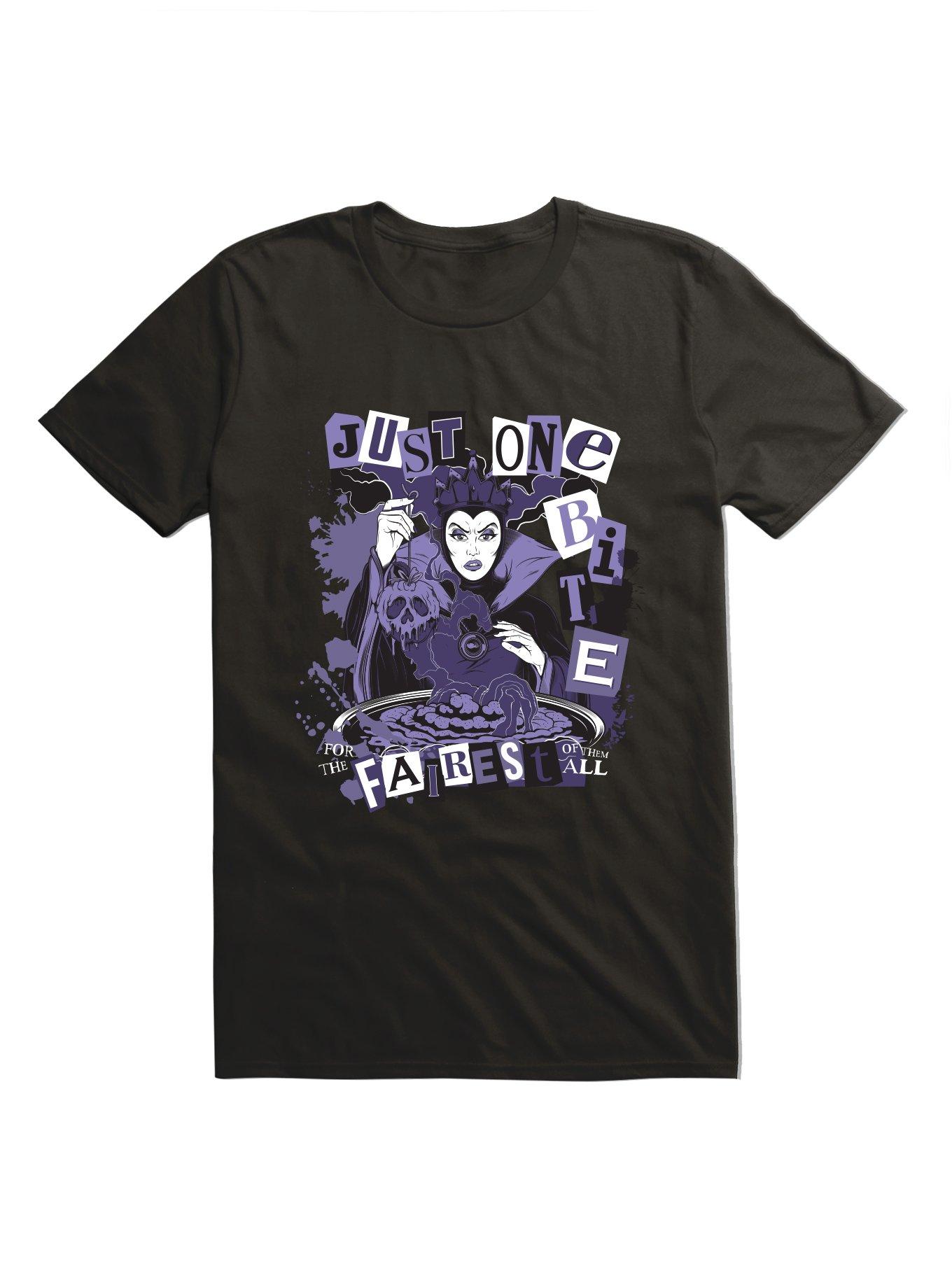Disney Snow White And The Seven Dwarfs Just One Bite Evil Queen T-Shirt Hot Topic Exclusive, , hi-res