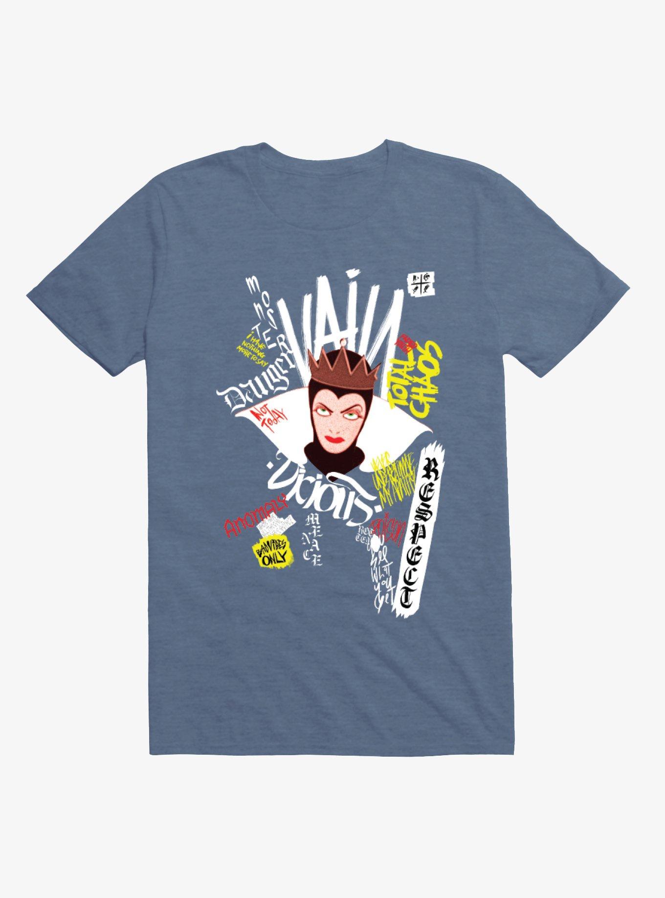 Disney Snow White And The Seven Dwarfs Evil Queen Graffiti T-Shirt Hot Topic Exclusive