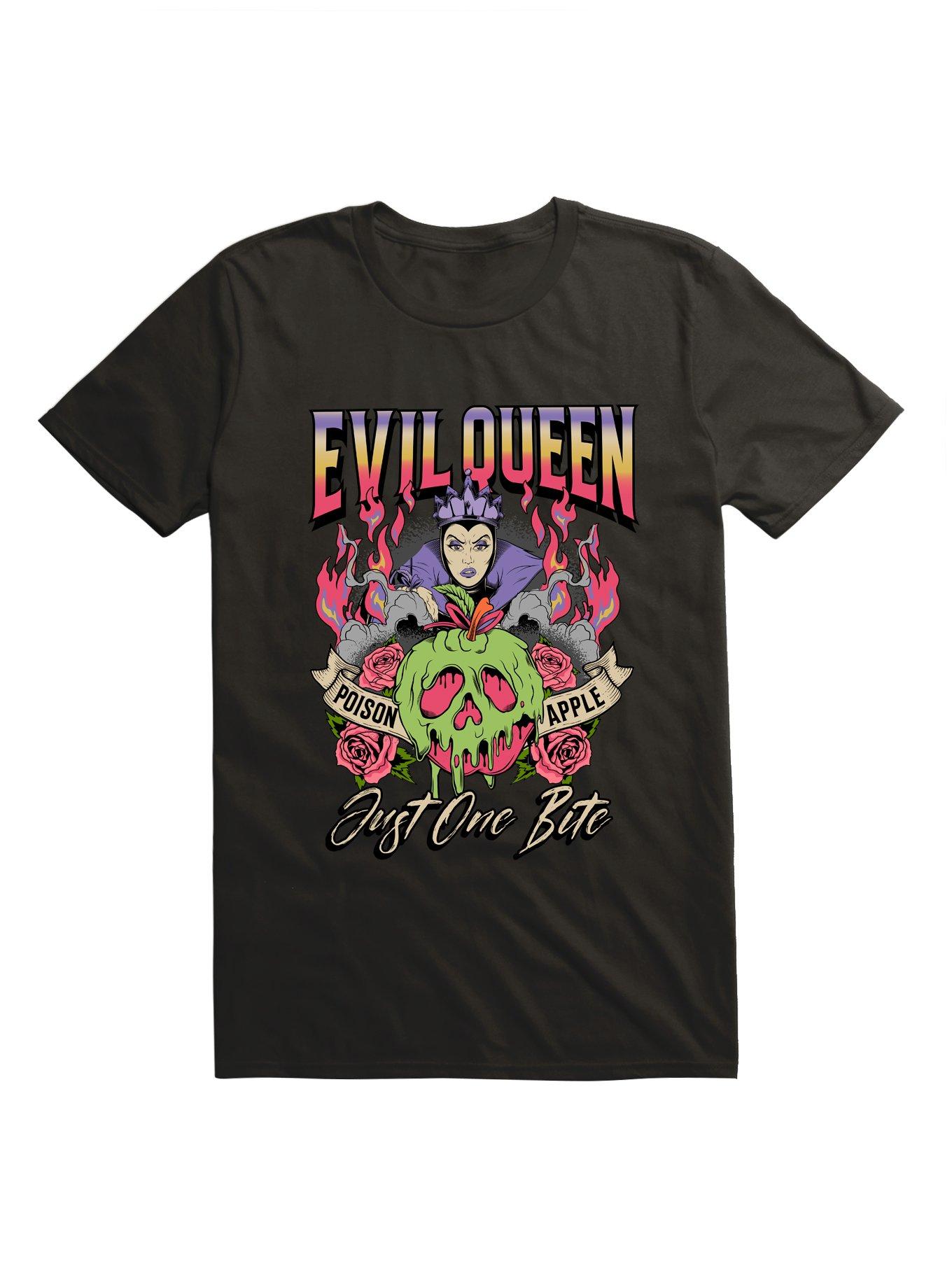 Disney Snow White And The Seven Dwarfs Evil Queen Just One Bite Poison Apple T-Shirt Hot Topic Exclusive, , hi-res