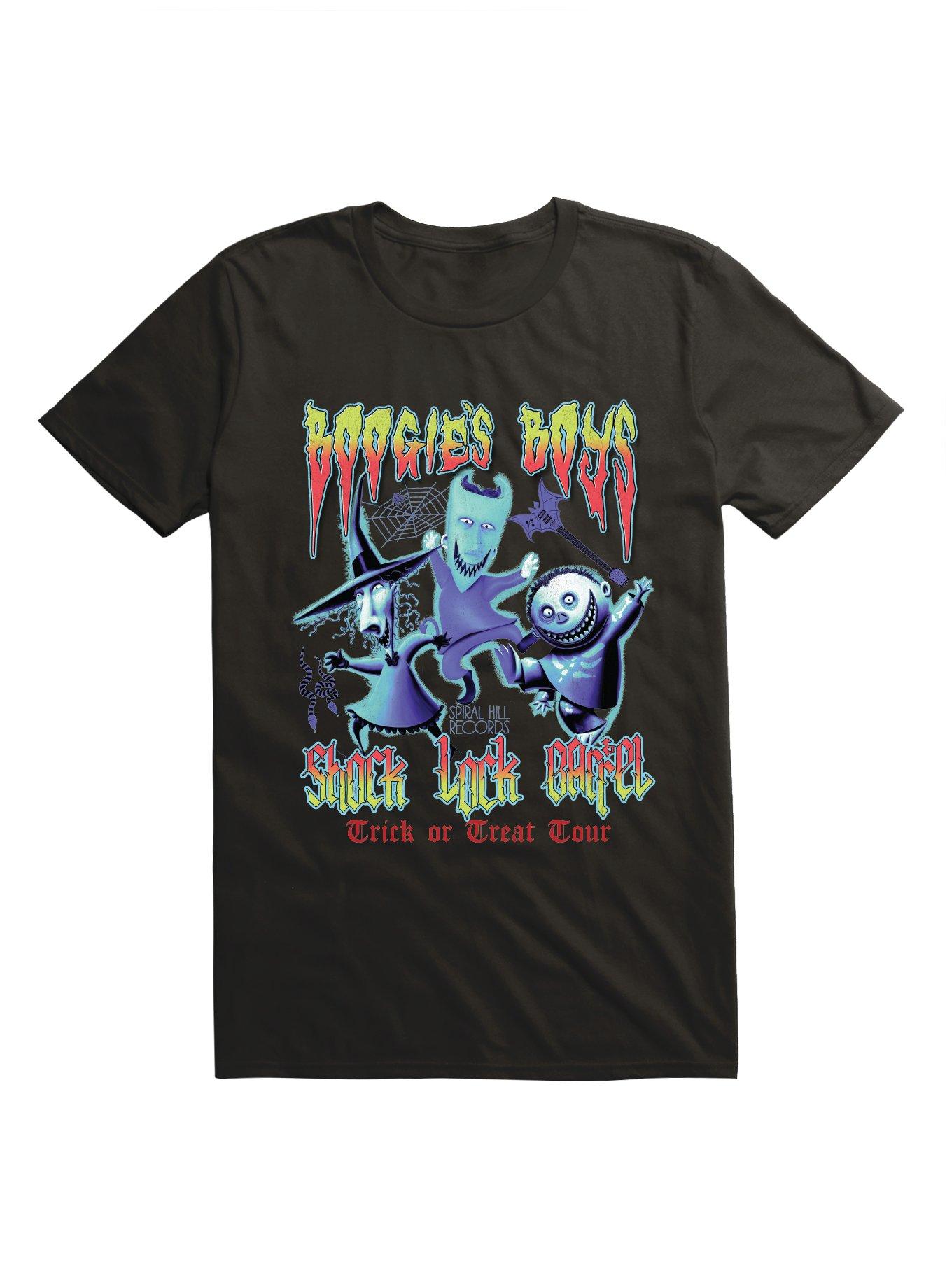 Disney The Nightmare Before Christmas Boogie's Boys Trick Or Treat Tour T-Shirt Hot Topic Exclusive, , hi-res