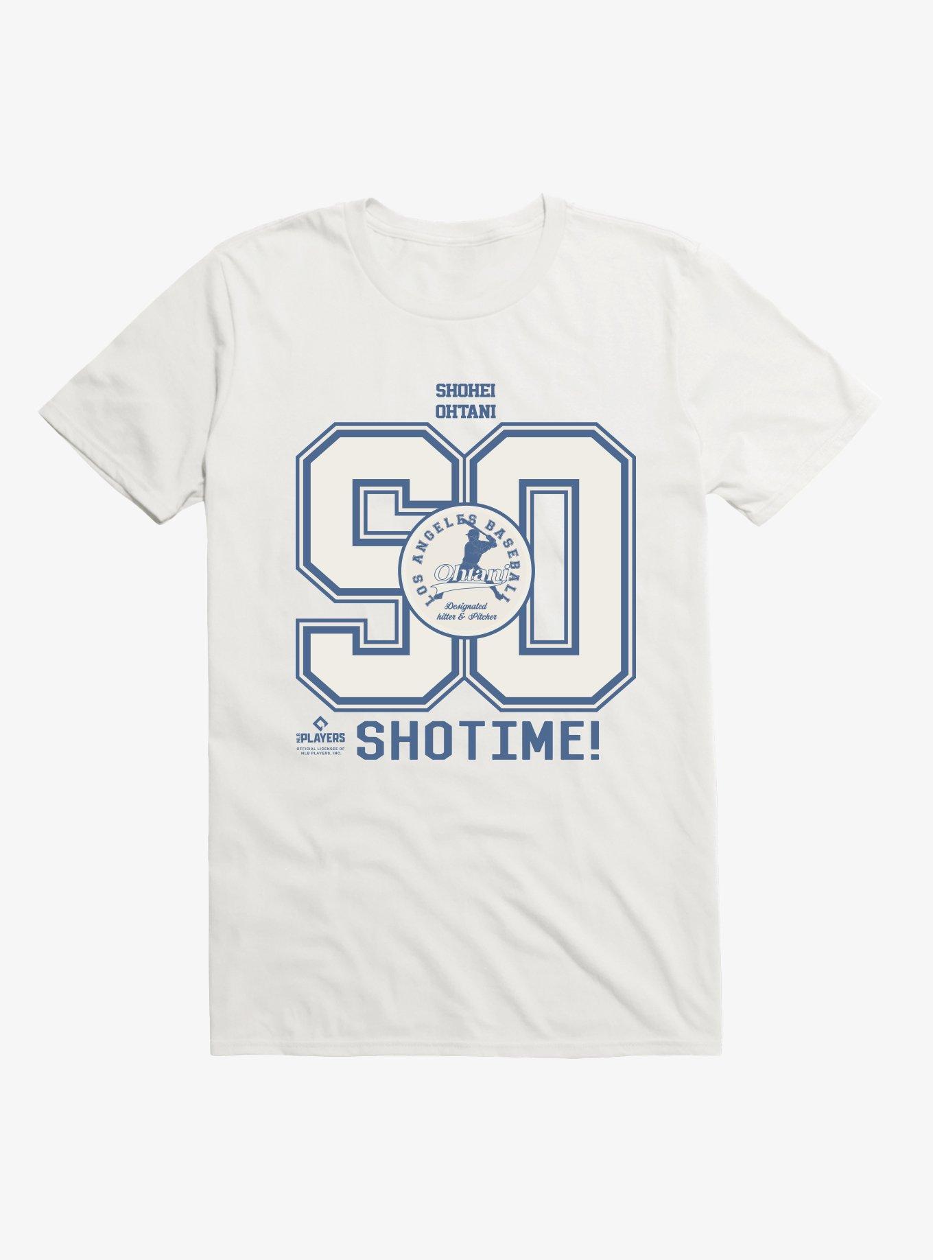 MLB Los Angeles Dodgers Shotime Shohei Ohtani T-Shirt Hot Topic Exclusive, WHITE, hi-res