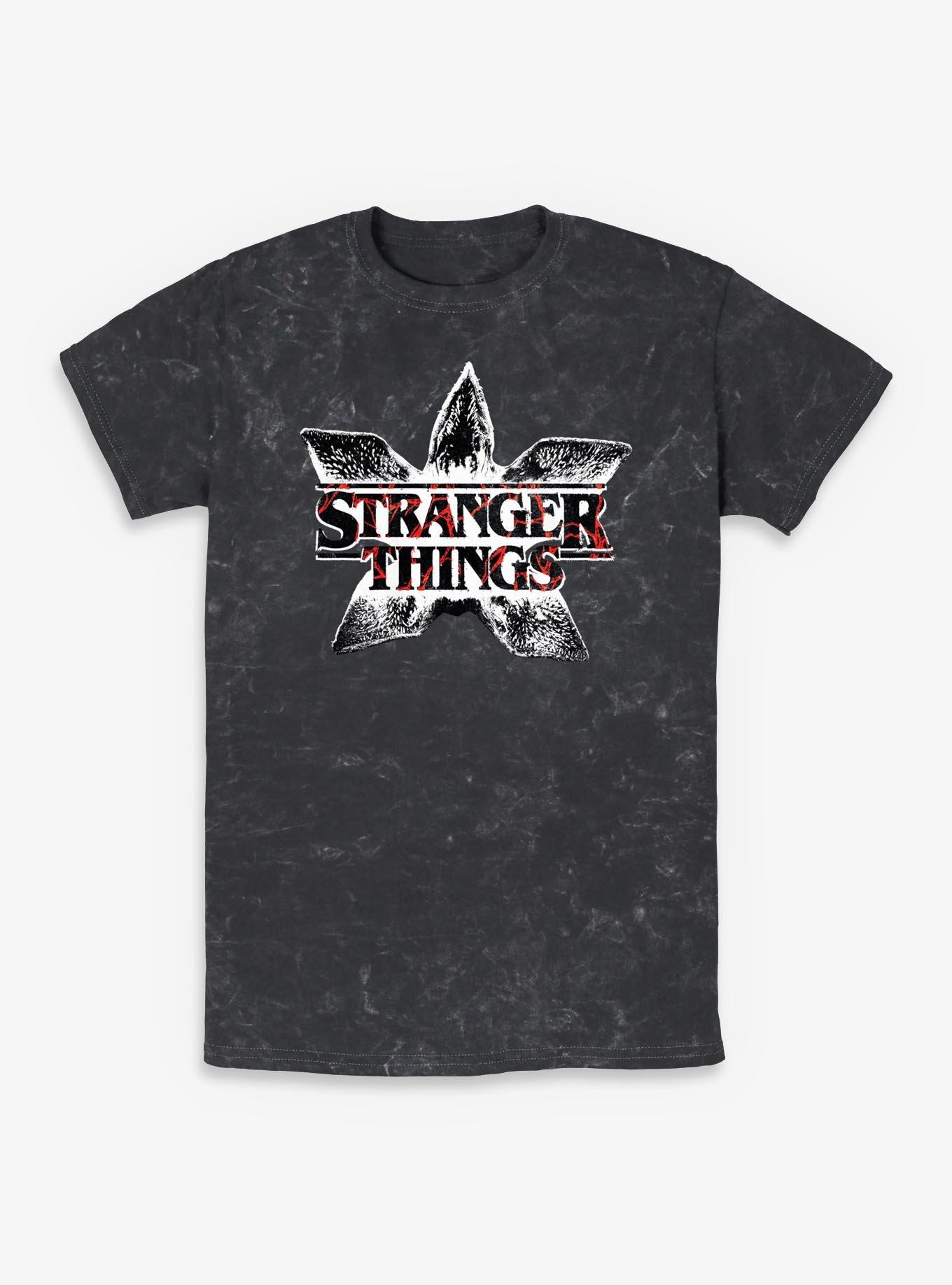 Stranger Things Demogorgon Head Mineral Wash T-Shirt, , hi-res