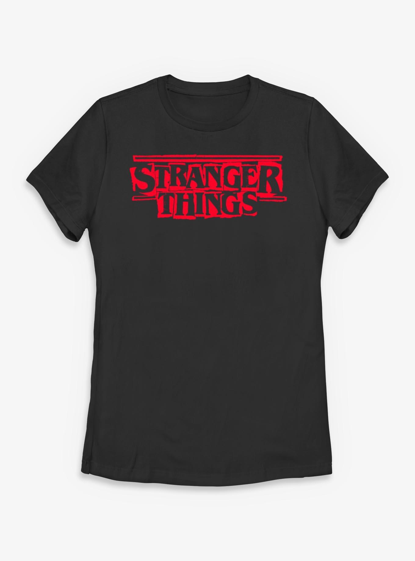 Stranger Things Logo Stencil Womens T-Shirt, , hi-res