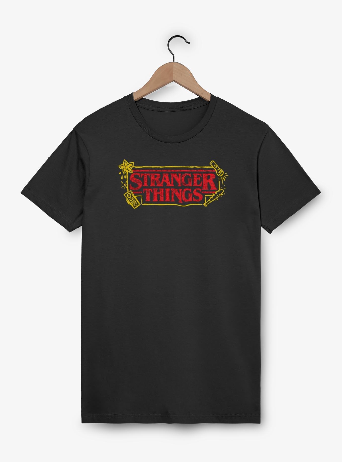 Stranger Things Sketch Logo T-Shirt, , hi-res