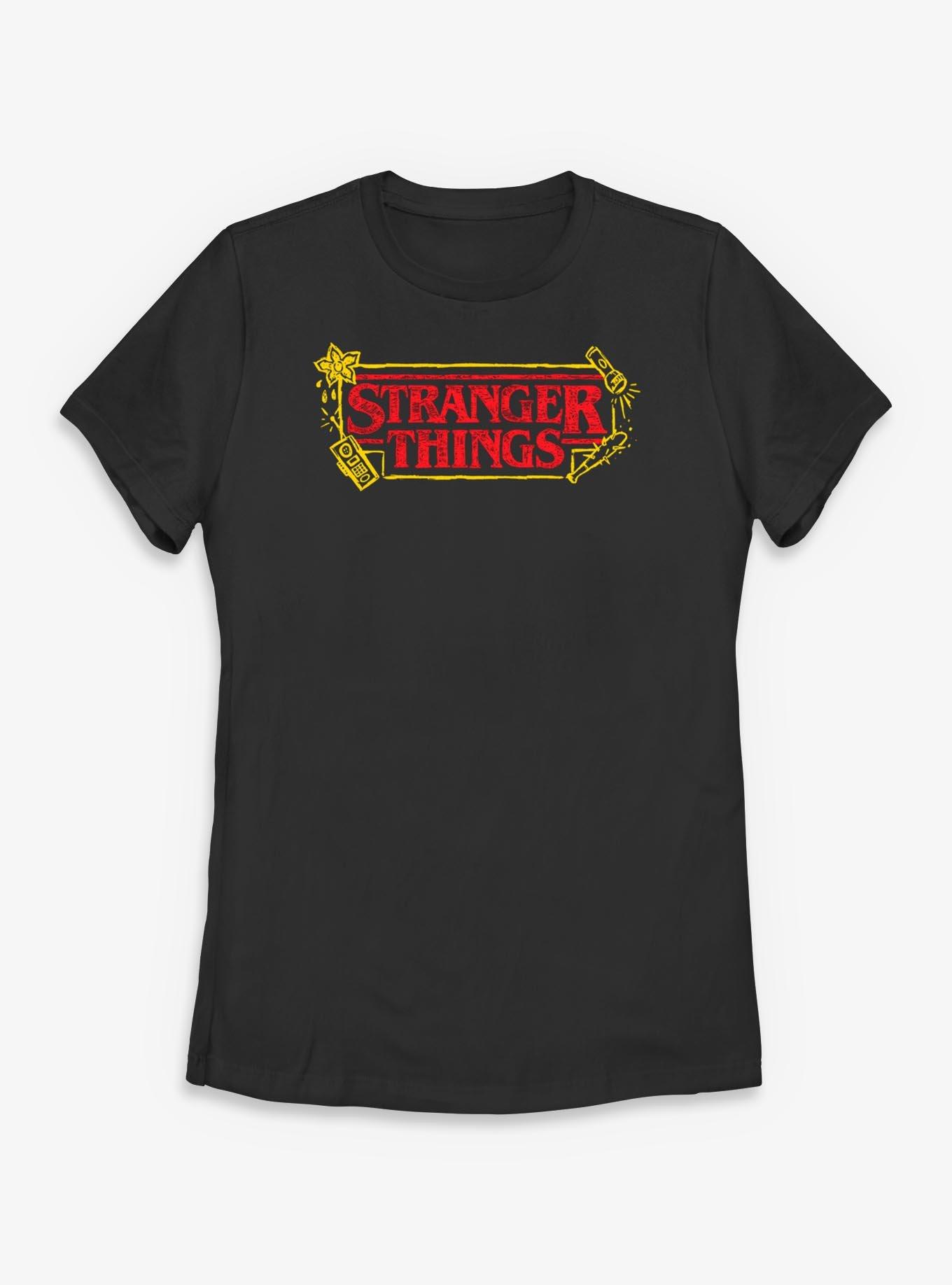 Stranger Things Sketch Logo Womens T-Shirt, , hi-res