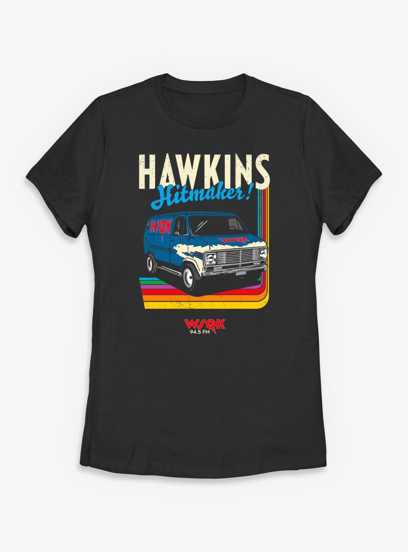 Stranger Things Hawkins Hitmaker Retro Womens T-Shirt