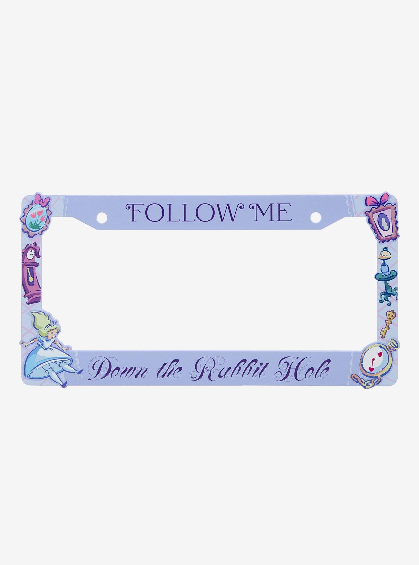 Disney Alice in Wonderland Down the Rabbit Hole License Plate Frame - BoxLunch Exclusive, , hi-res