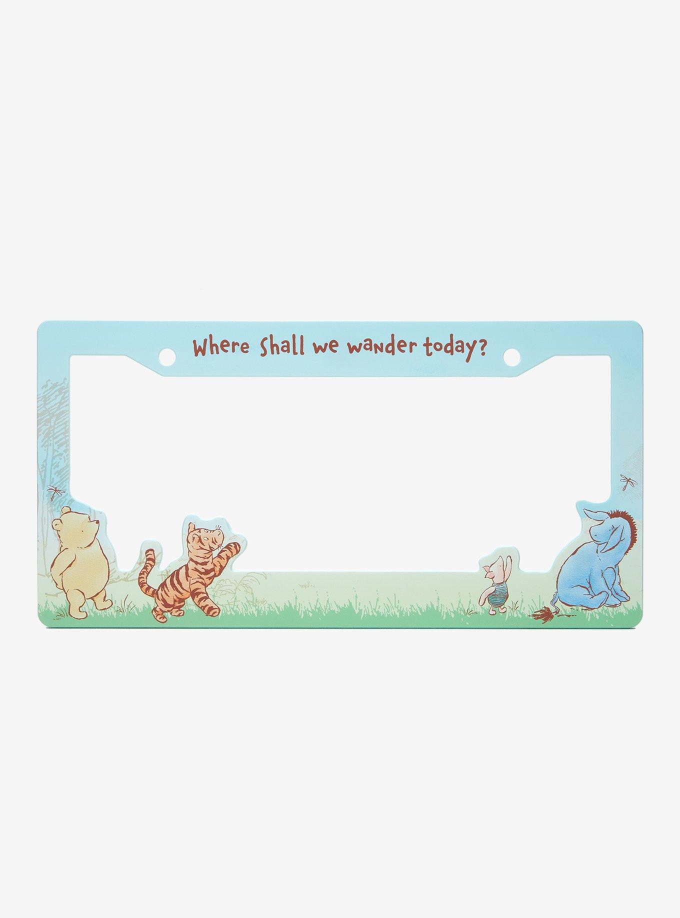 Disney Winnie the Pooh Classic Characters License Plate Frame - BoxLunch Exclusive, , hi-res