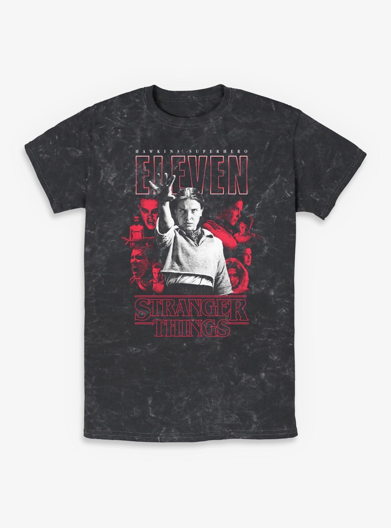 Stranger Things Hawkins Superhero Mineral Wash T-Shirt