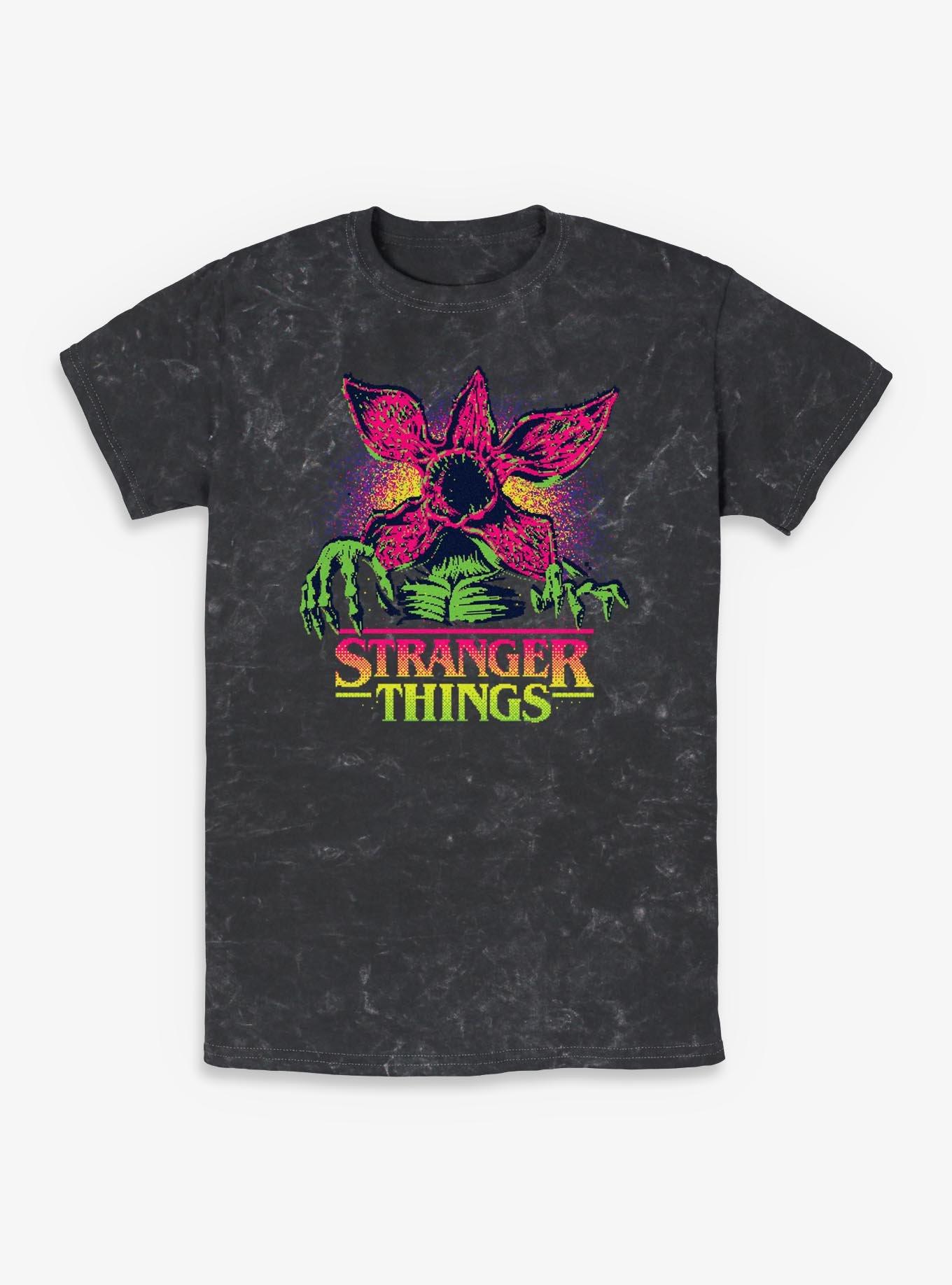 Stranger Things 8-Bit Demogorgon Videogame Mineral Wash T-Shirt, , hi-res