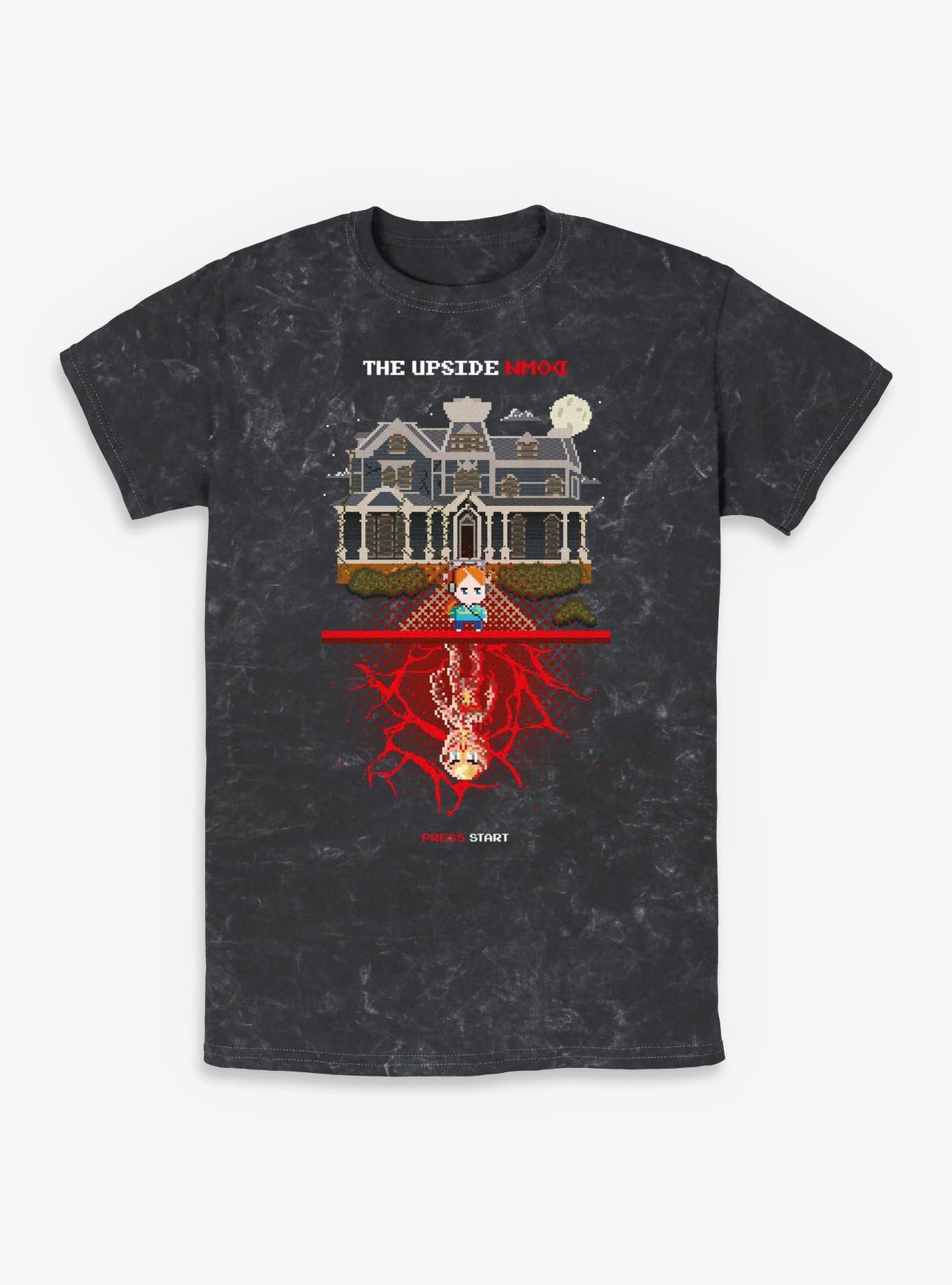 Stranger Things 8-Bit Max Vs Vecna Mineral Wash T-Shirt, , hi-res