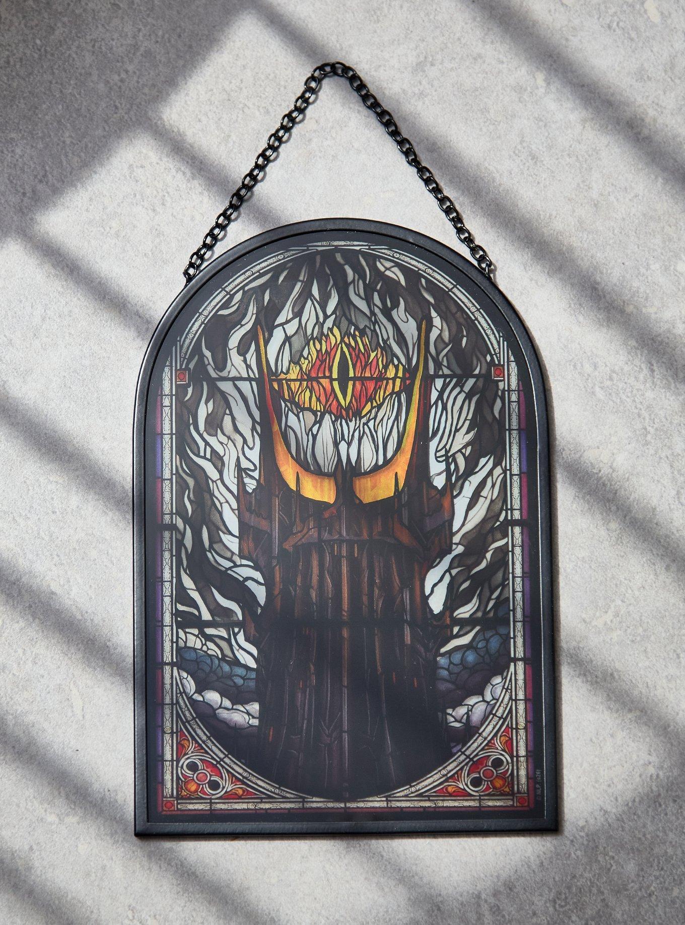 The Lord of The Rings Eye of Sauron Stained Glass  Wall Art - BoxLunch Exclusive, , hi-res