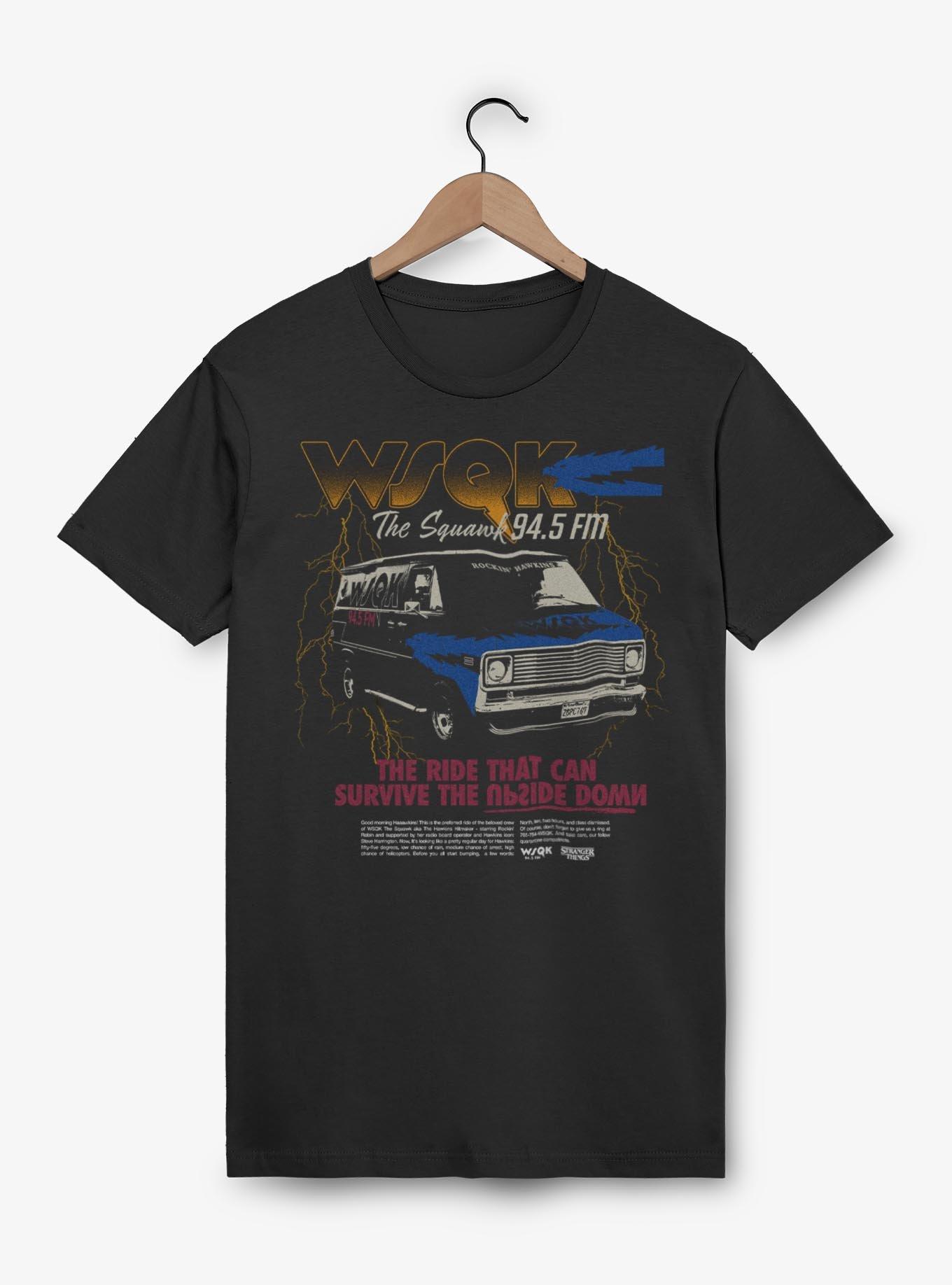 Stranger Things WSQK The Squawk Van T-Shirt BoxLunch Exclusive, , hi-res