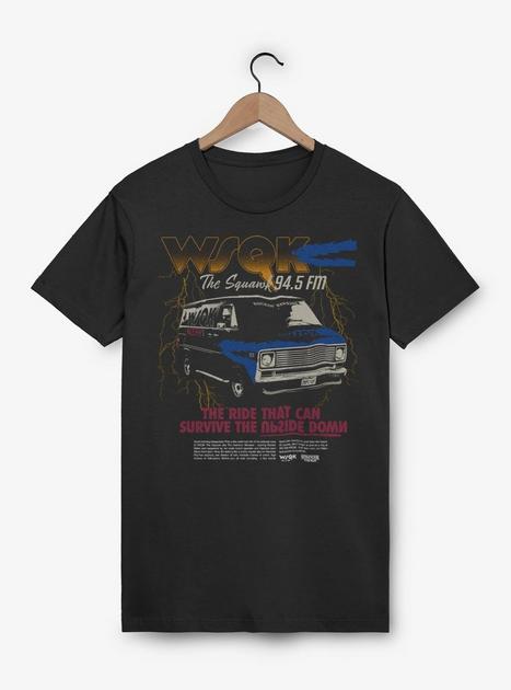 Stranger Things WSQK The Squawk Van T-Shirt BoxLunch