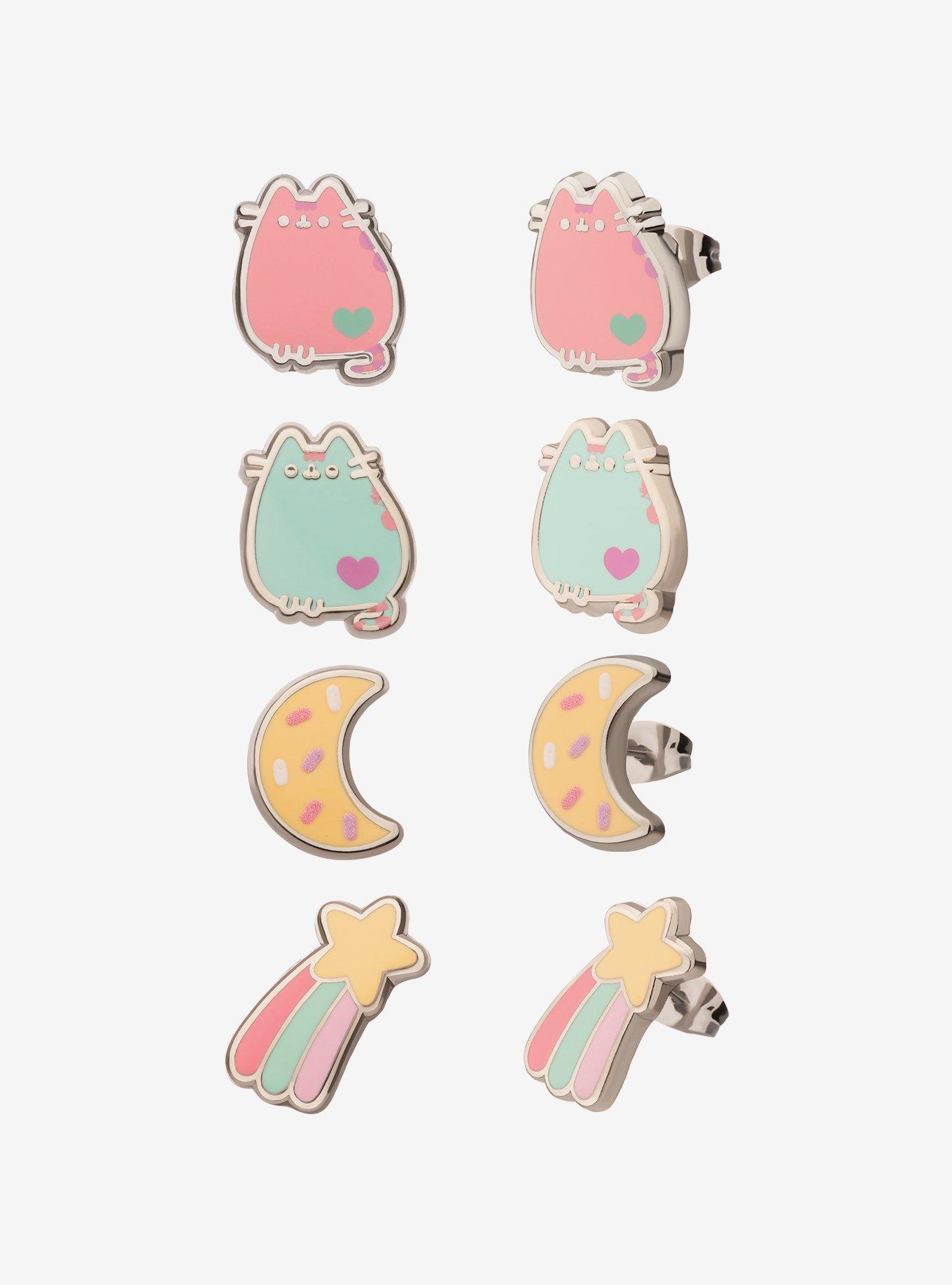Pusheen Space Stud 4pairs Earring Pack, , hi-res