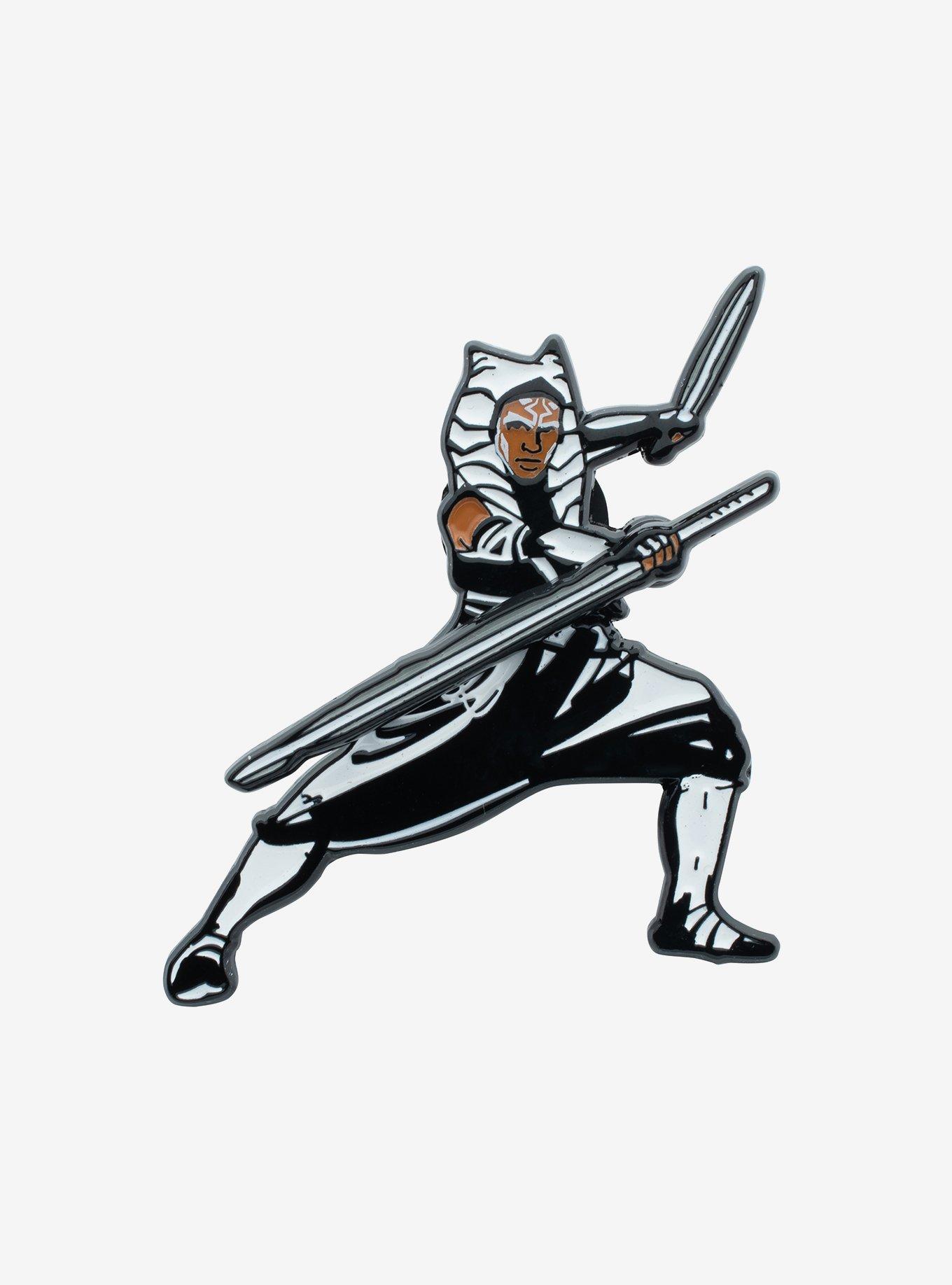 Star Wars Ahsoka Spinning Lightsaber Pin, , hi-res