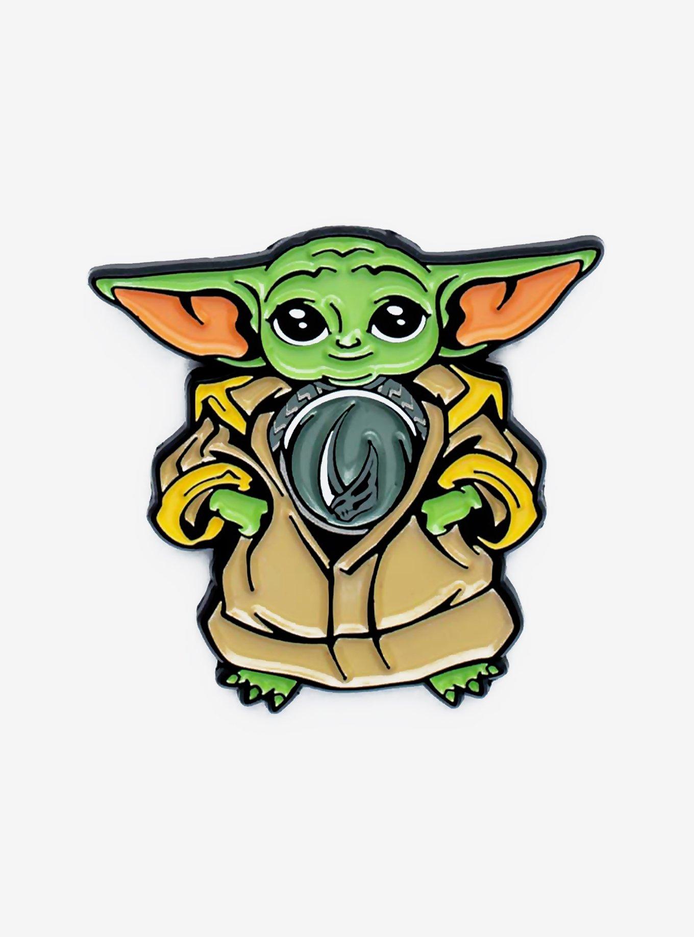 Star Wars Mandalorian Grogu Mudhorn Armor Pin, , hi-res