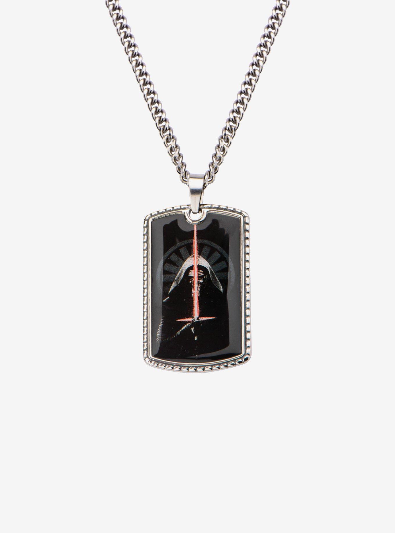 Star Wars Episode 7 Kylo Ren Portrait Dog Tag Pendant Necklace, , hi-res