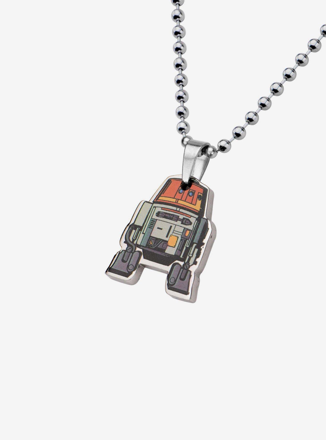 Star Wars Rebels Cut Out Graphic Chopper Pendant Necklace, , hi-res