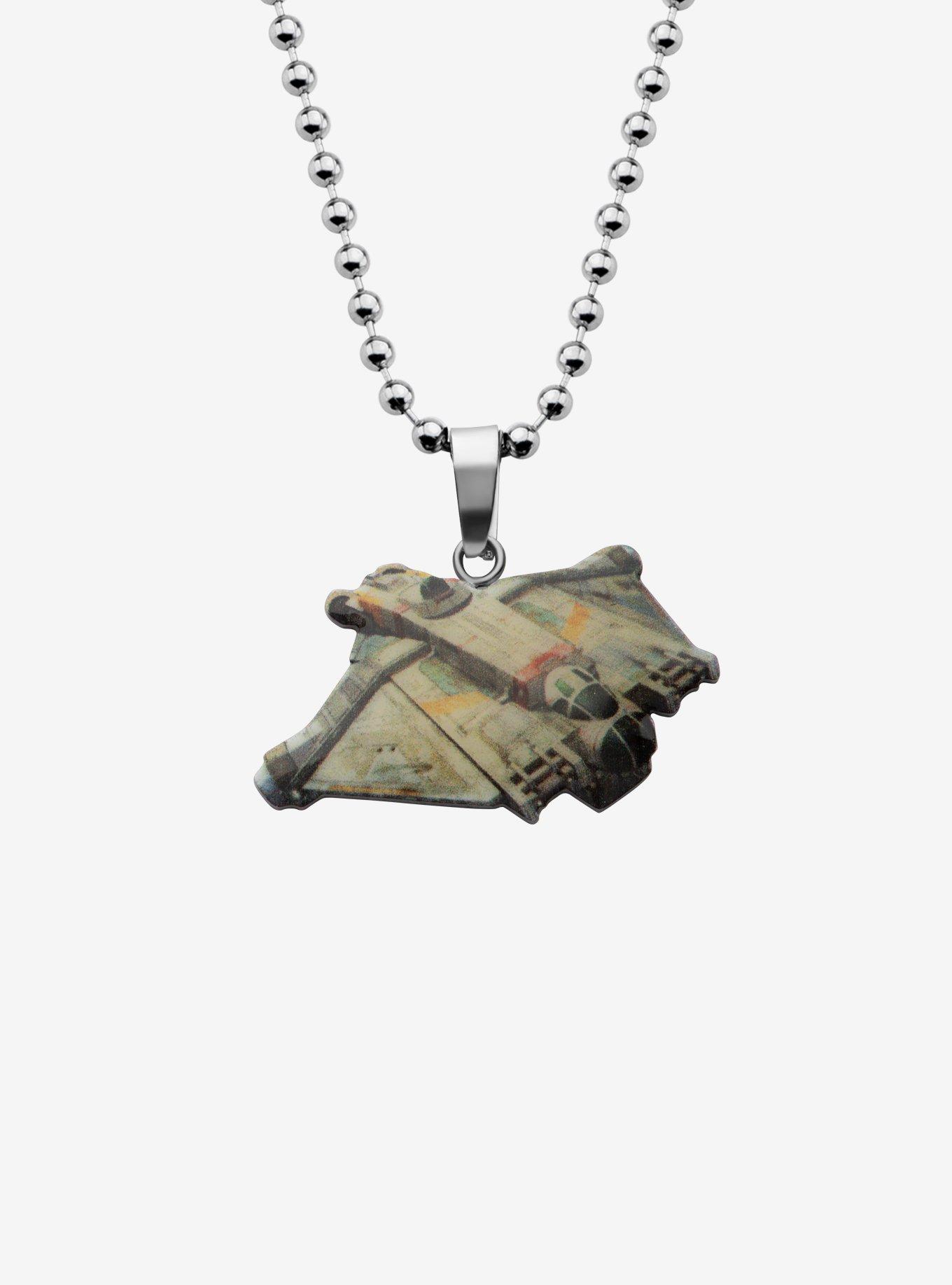 Star Wars Rebels Cut Out Graphic Ghost Ship Kids Pendant Necklace, , hi-res