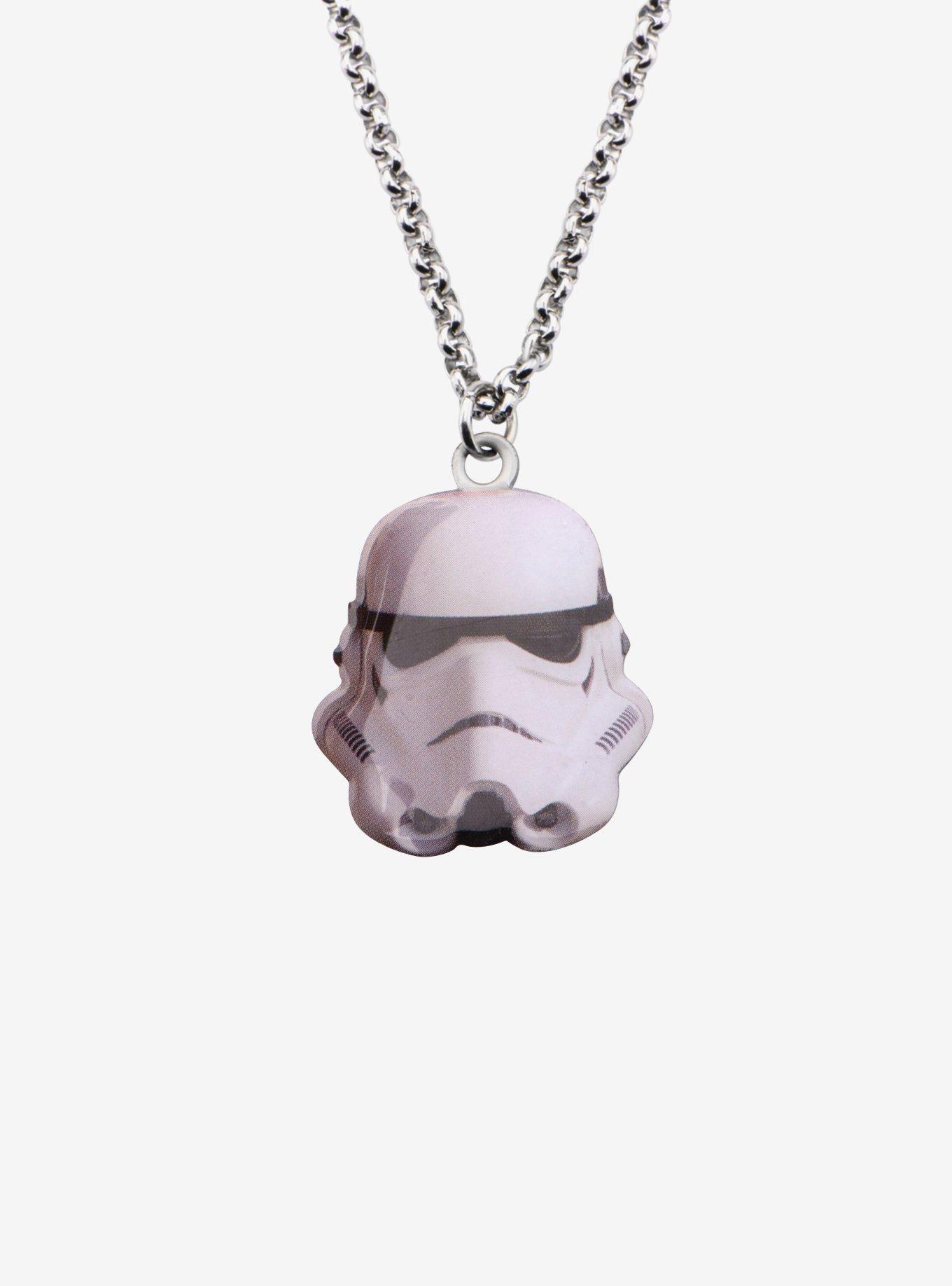 Star Wars Cut Out Stormtrooper Pendant Necklace, , hi-res