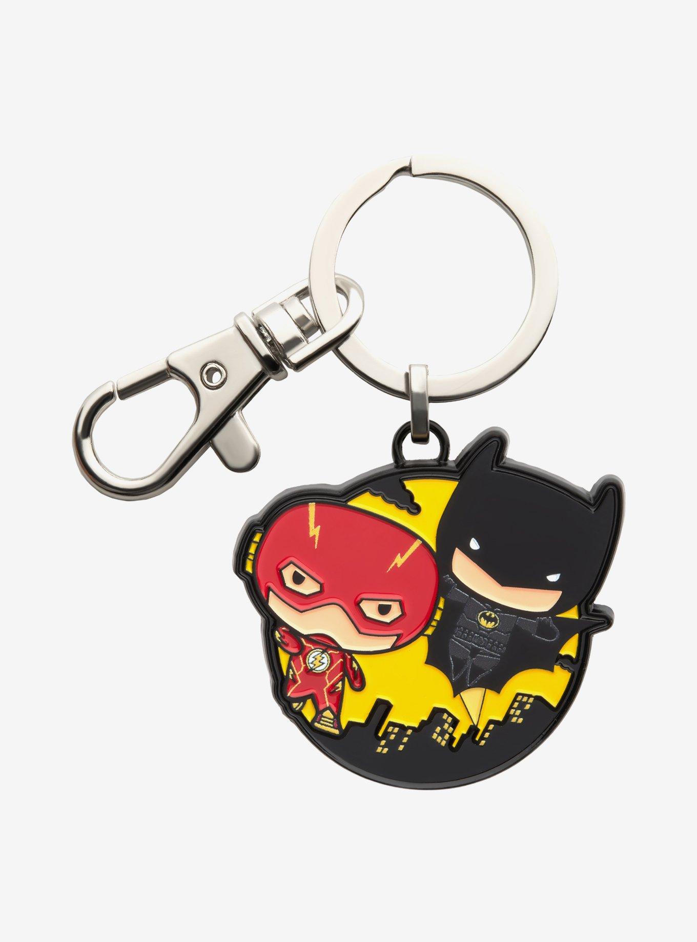 DC Comics The Flash and Batman Chibi Keychain, , hi-res