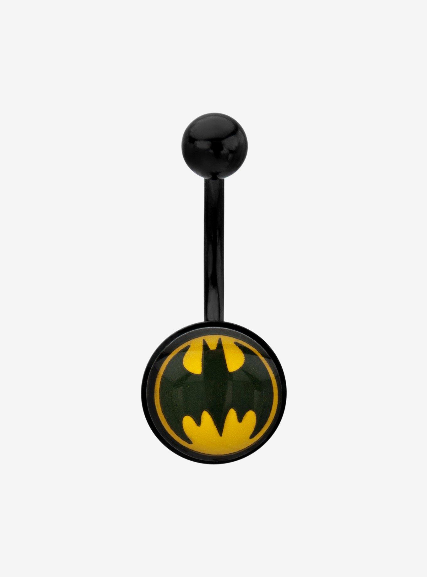 DC Comics Batman Logo Navel Ring, , hi-res