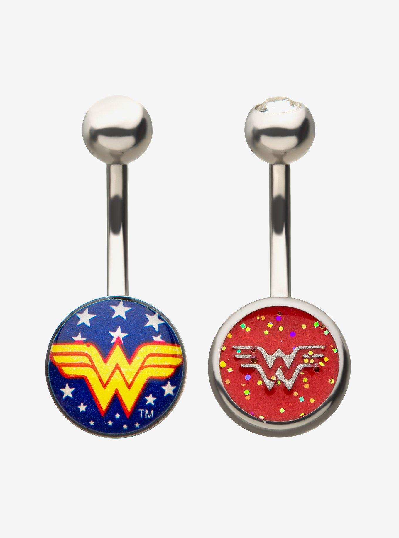 DC Comics Wonder Woman 14g Navel 2pc Bonus Pack, , hi-res
