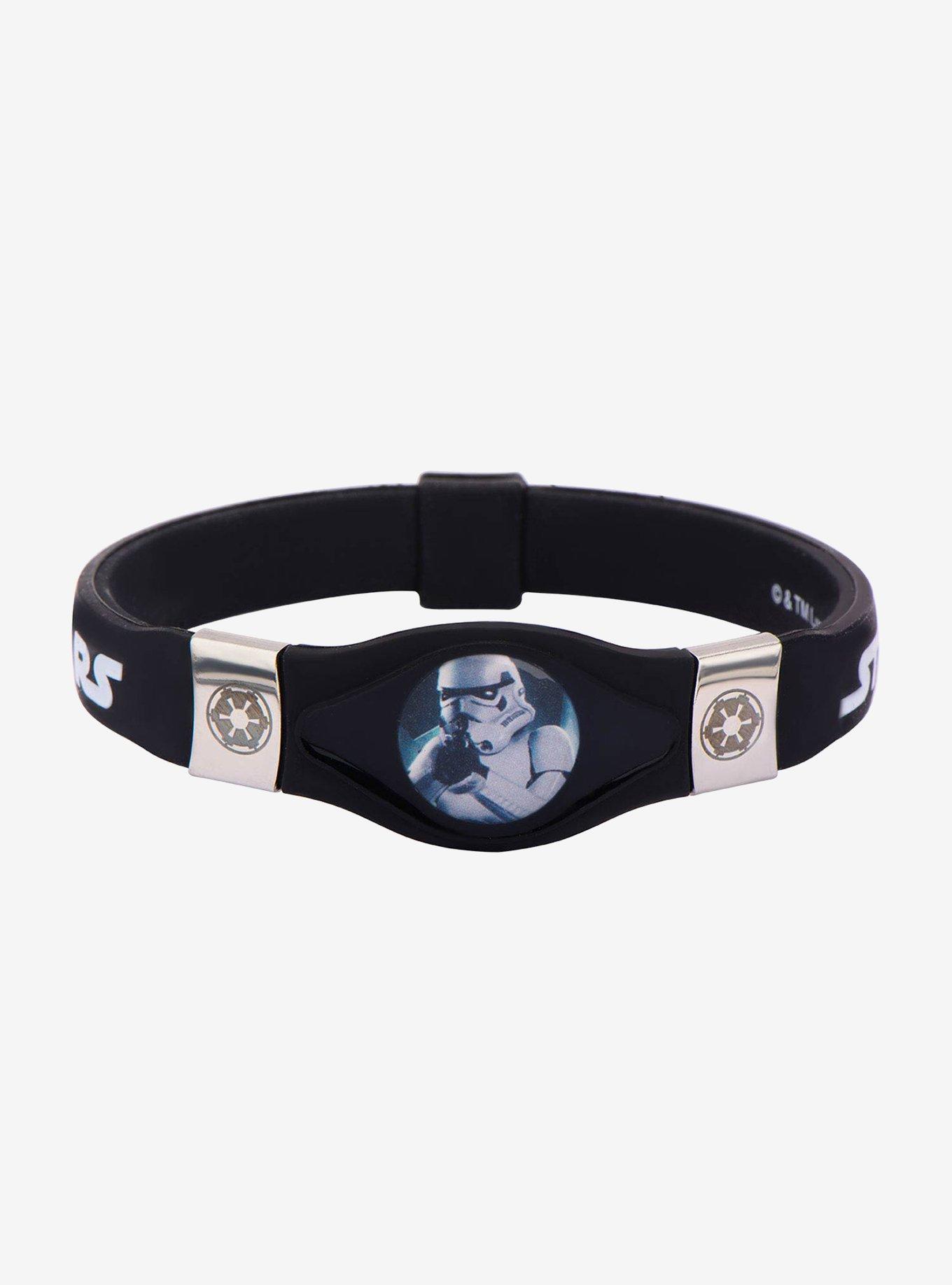 Star Wars Stormtrooper and Galactic Empire Symbol Silicone Bracelet, , hi-res