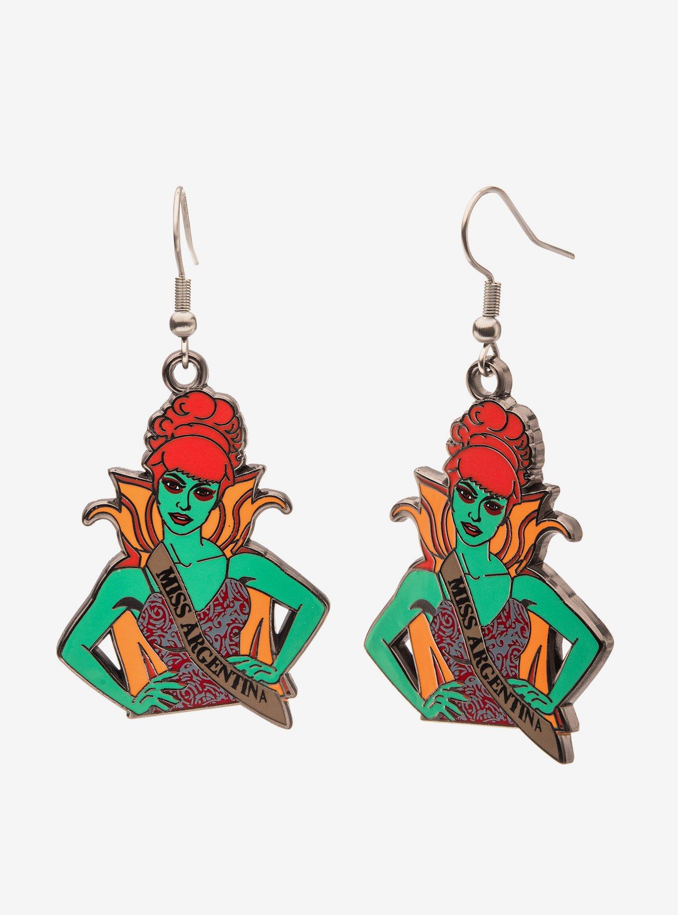 Beetlejuice Miss Argentina Receptionist Earrings, , hi-res