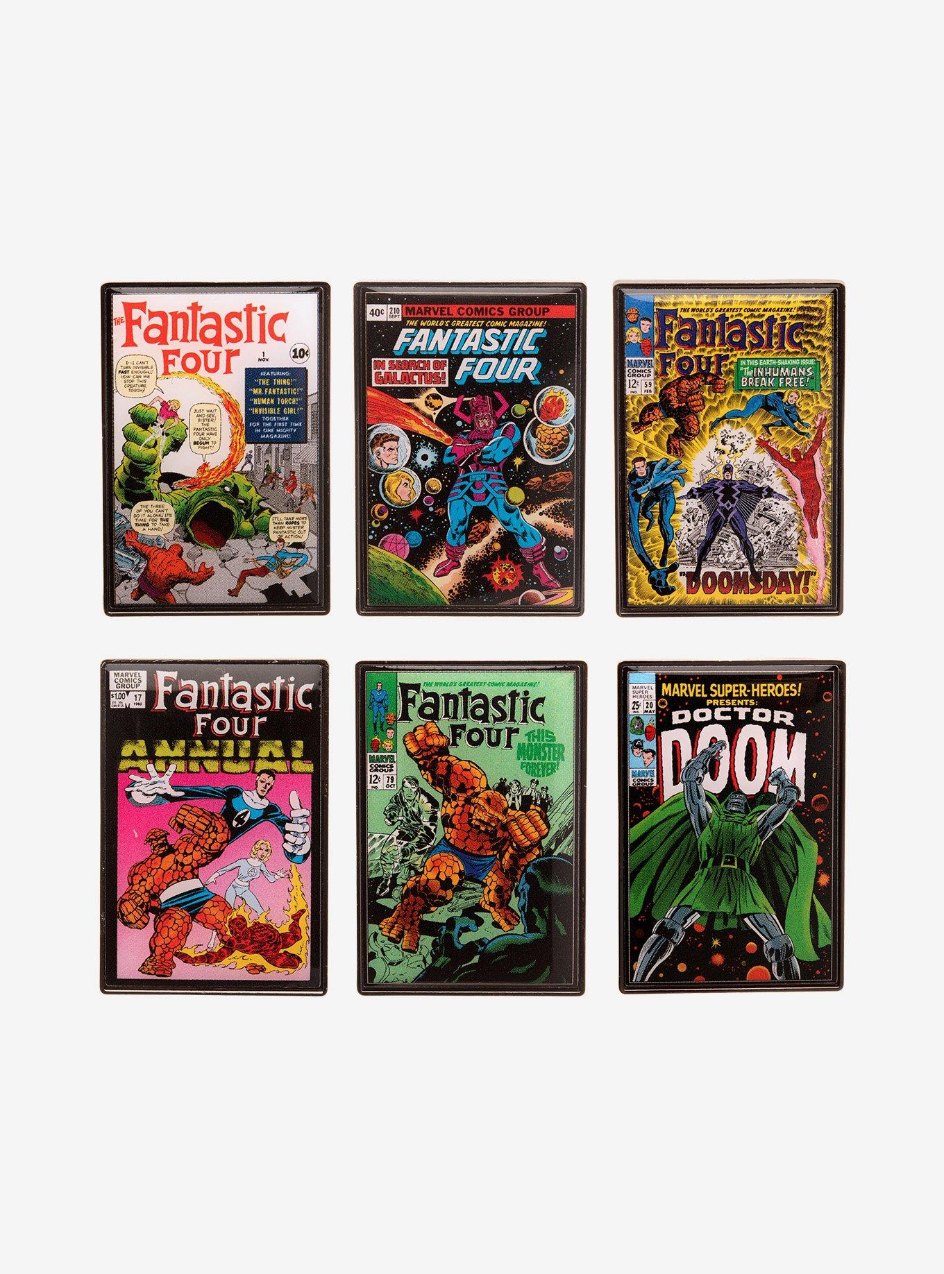 Marvel The Fantastic Four Comic Cover Print Blind Box Pin, , hi-res