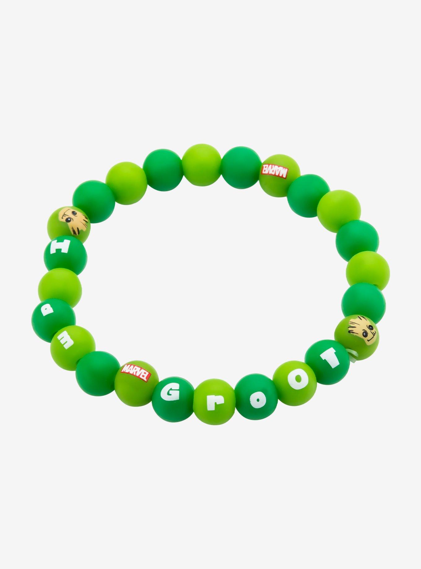 Marvel Guardians of the Galaxy Groot Silicone Beads Bracelet, , hi-res