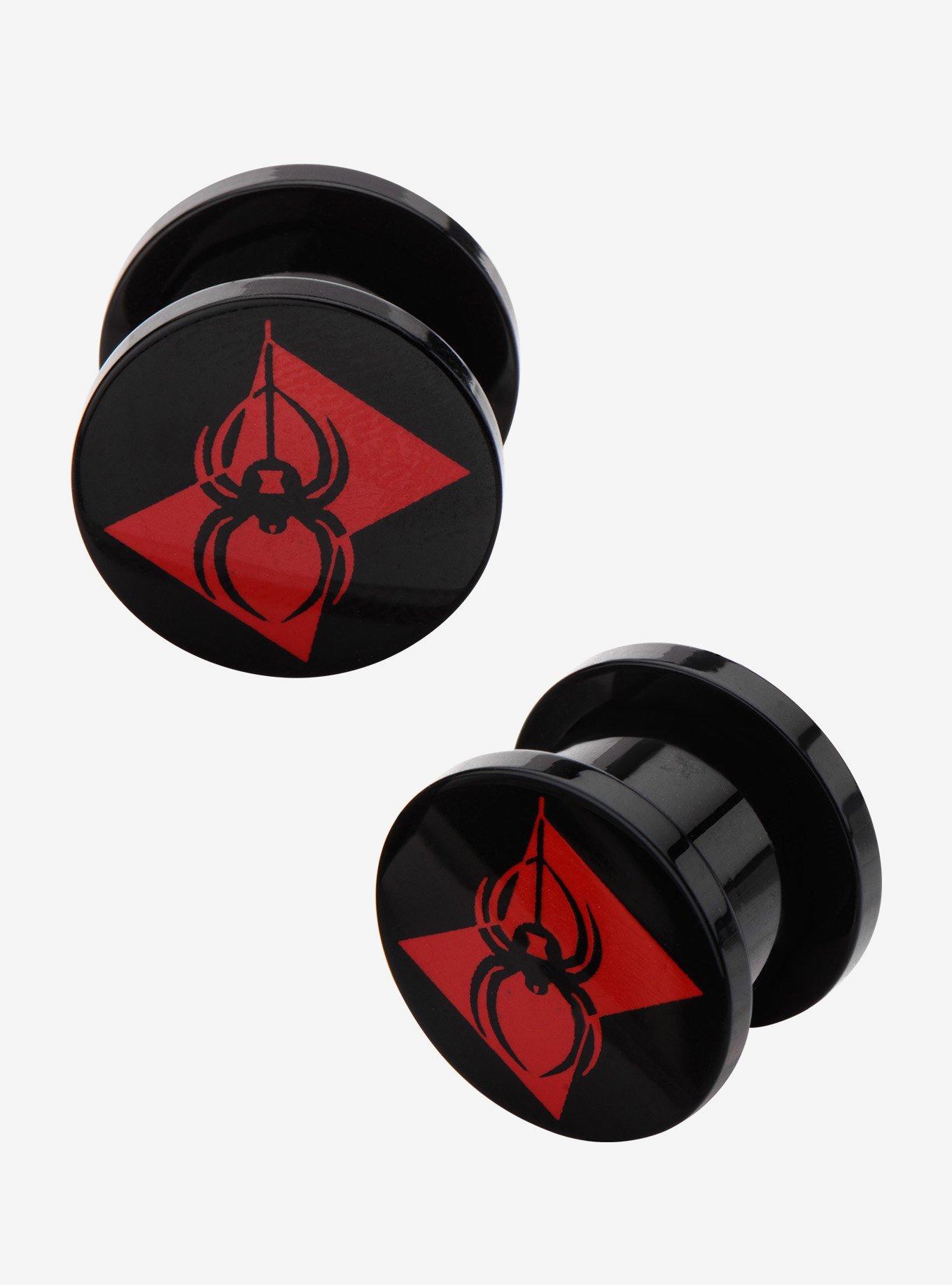 Marvel Black Widow Logo Front Screw Fit Plug, , hi-res
