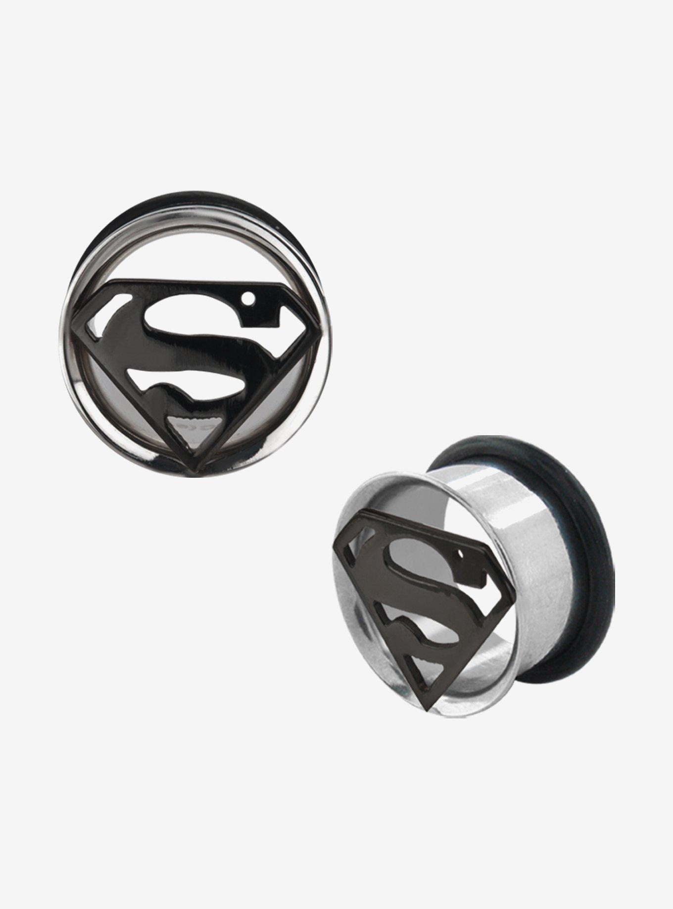 Steel DC Comics Superman Tunnel Plug 2 Pack, , hi-res