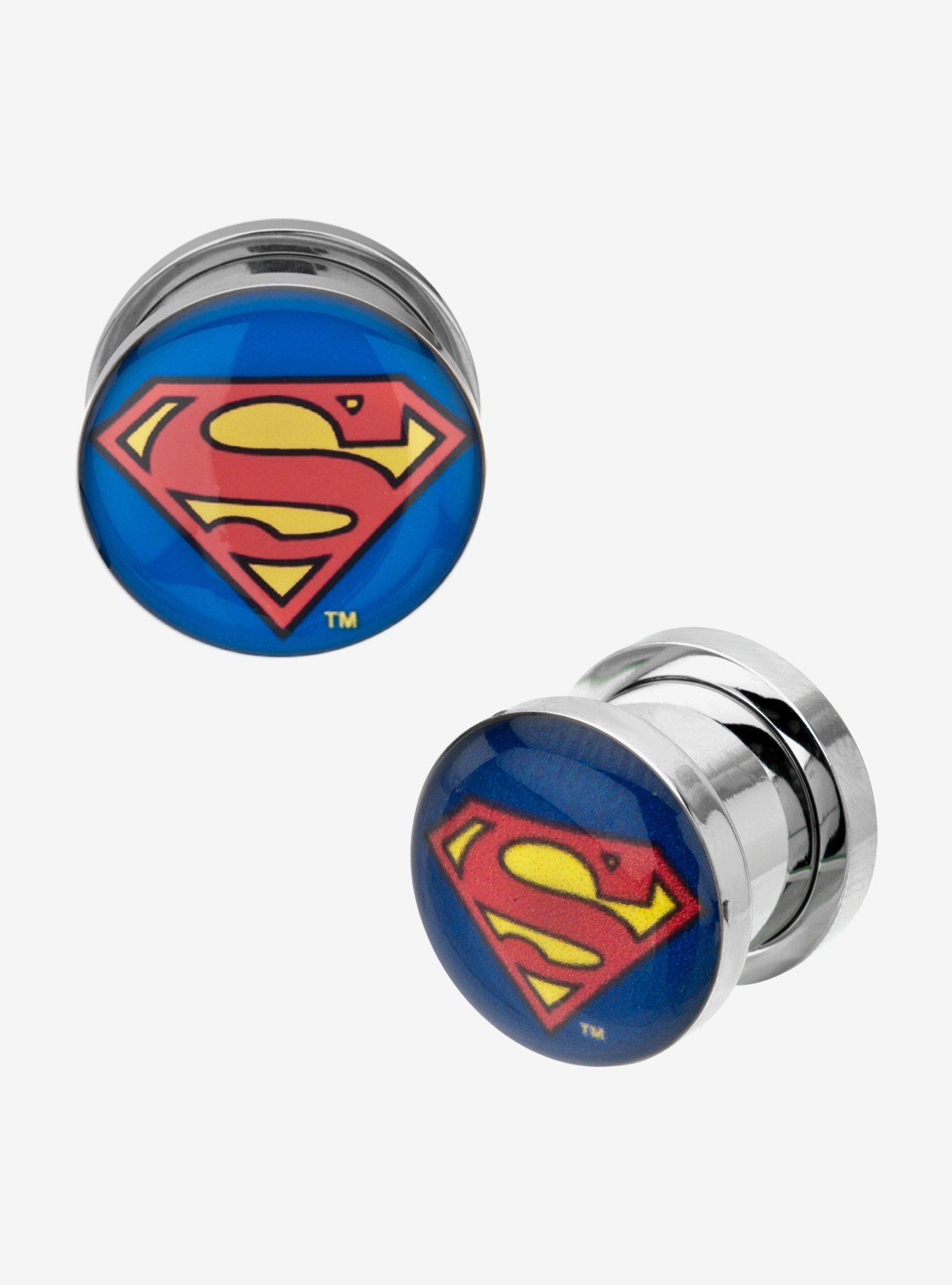Steel DC Comics Superman Classic Logo Plug 2 Pack, , hi-res